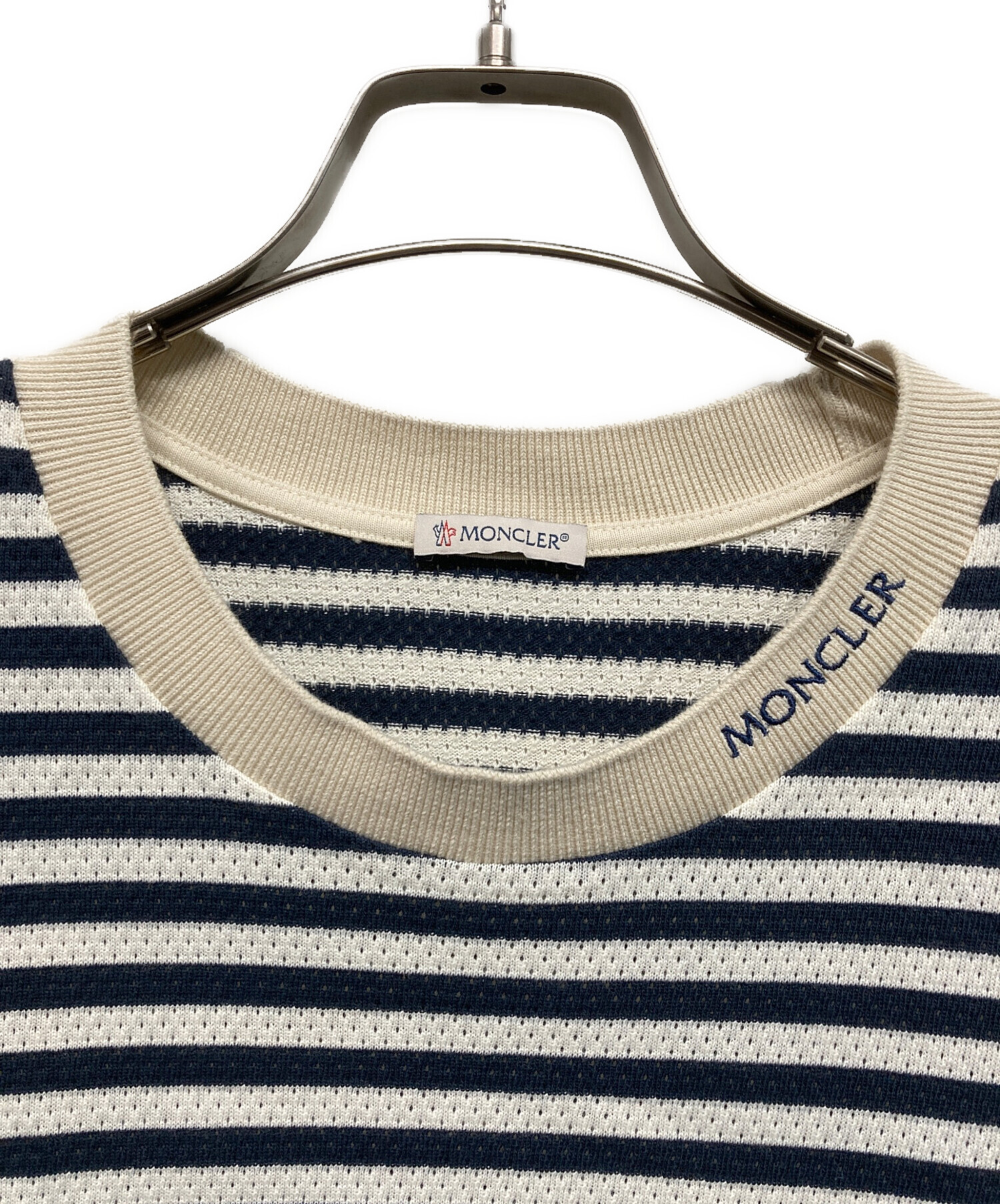 中古・古着通販】MONCLER (モンクレール) メッシュクルーネック 