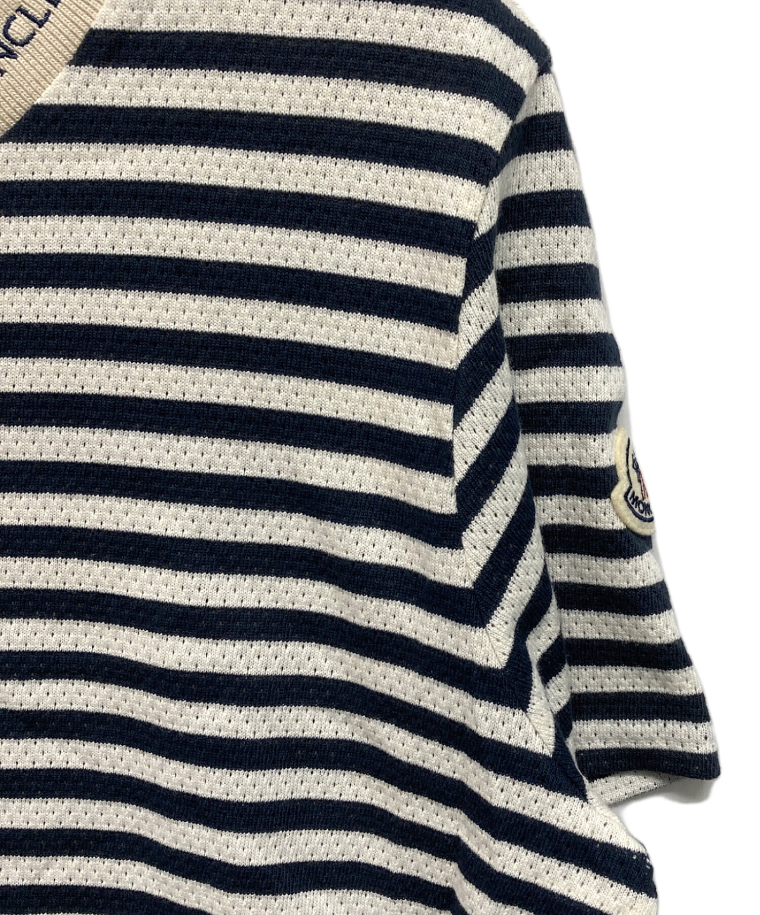 中古・古着通販】MONCLER (モンクレール) メッシュクルーネック 