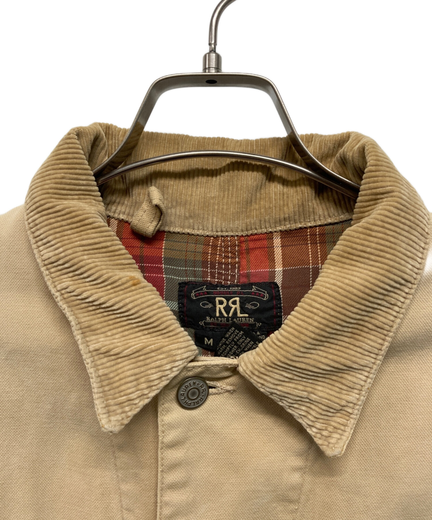 中古・古着通販】RRL (ダブルアールエル) ダックカバーオール ベージュ