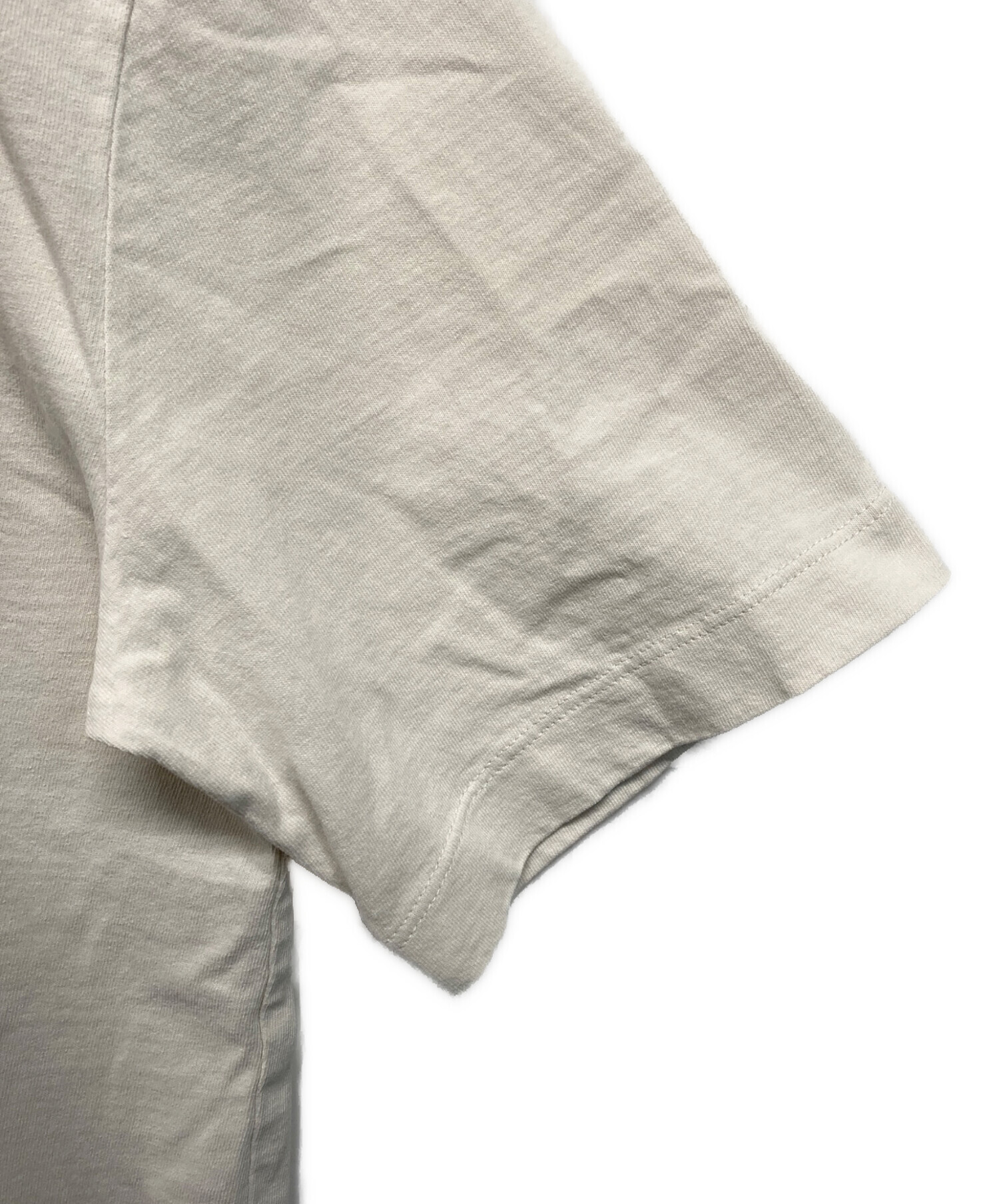 Maison Margiela Tシャツ・カットソー S ベージュ 【古着】【中古】【送料無料】 Maison Margiela（メゾンマルジェラ）Tシャツ・カットソー ベージュ