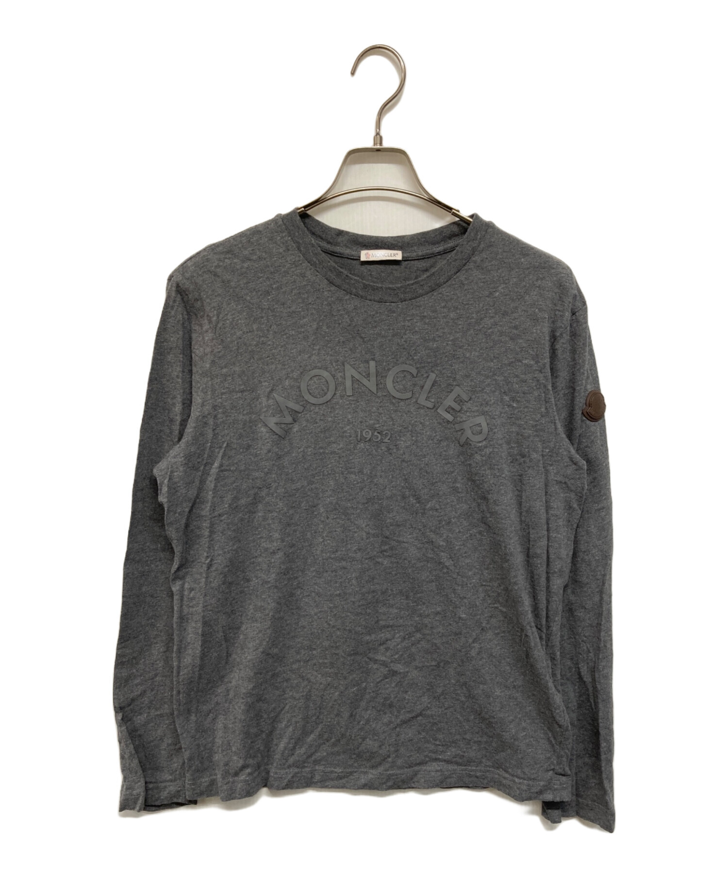 MONCLER グレー 長袖カットソー MONCLER モンクレール 長袖 Tシャツ 