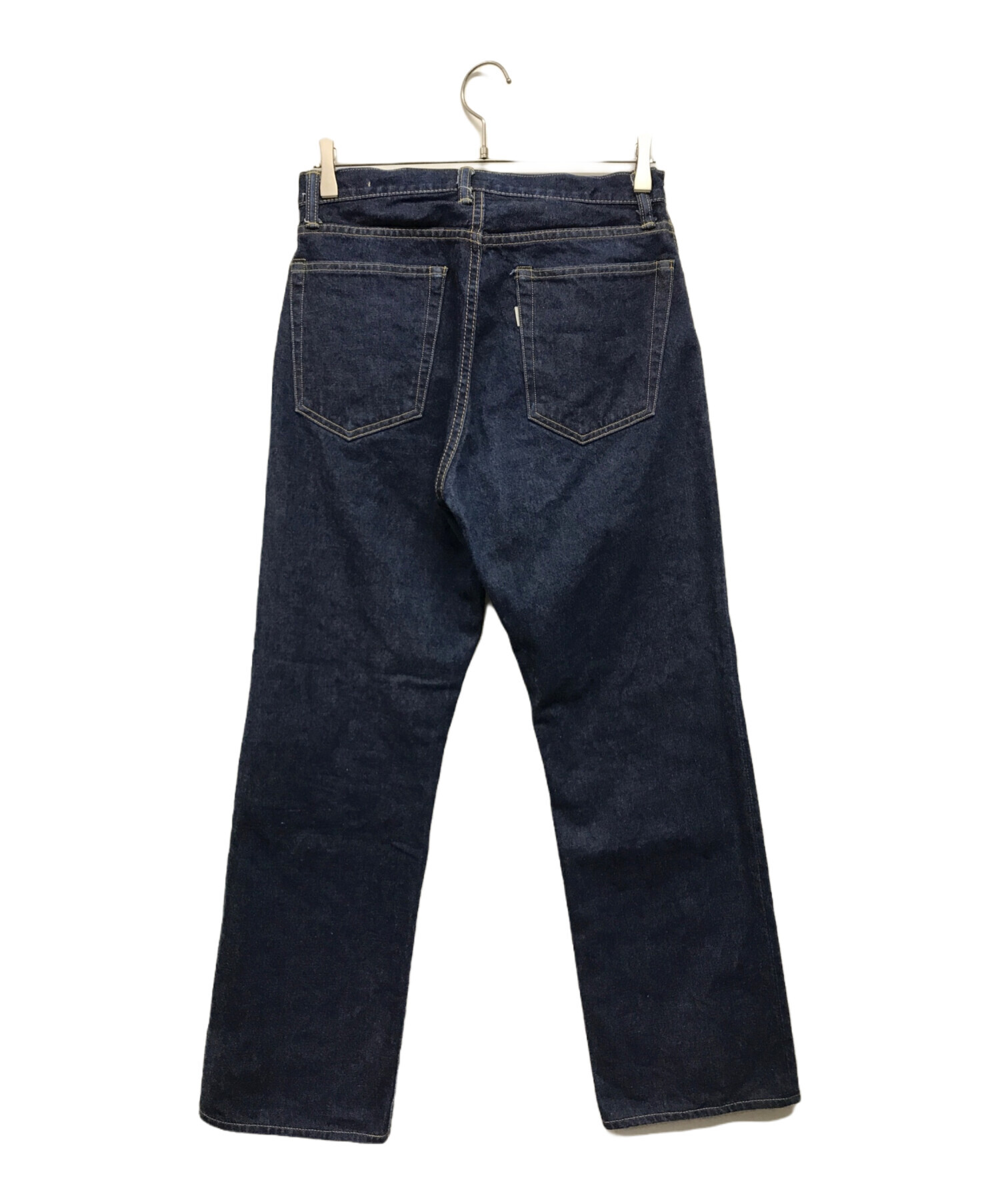 【中古】カンタータ cantate コットン デニムパンツ ジーンズ ネイビー【サイズ32】【メンズ】 中古・古着通販】cantate (カンタータ) Denim Flare Trousers(デニム