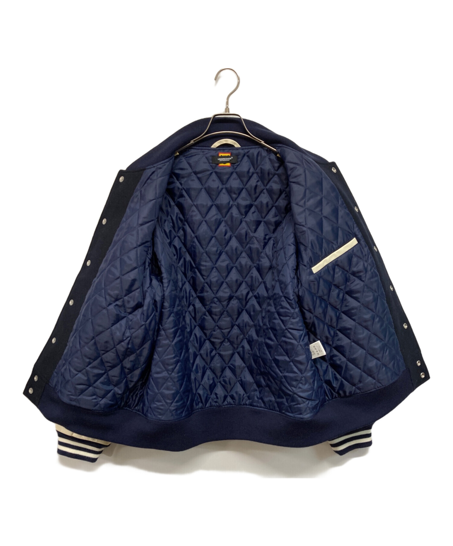 P*P様 HUMAN MADE×UNDERCOVER スタジャン ネイビー/ホワ 中古・古着通販】HUMAN MADE (ヒューマンメイド) UNDERCOVER (アンダー