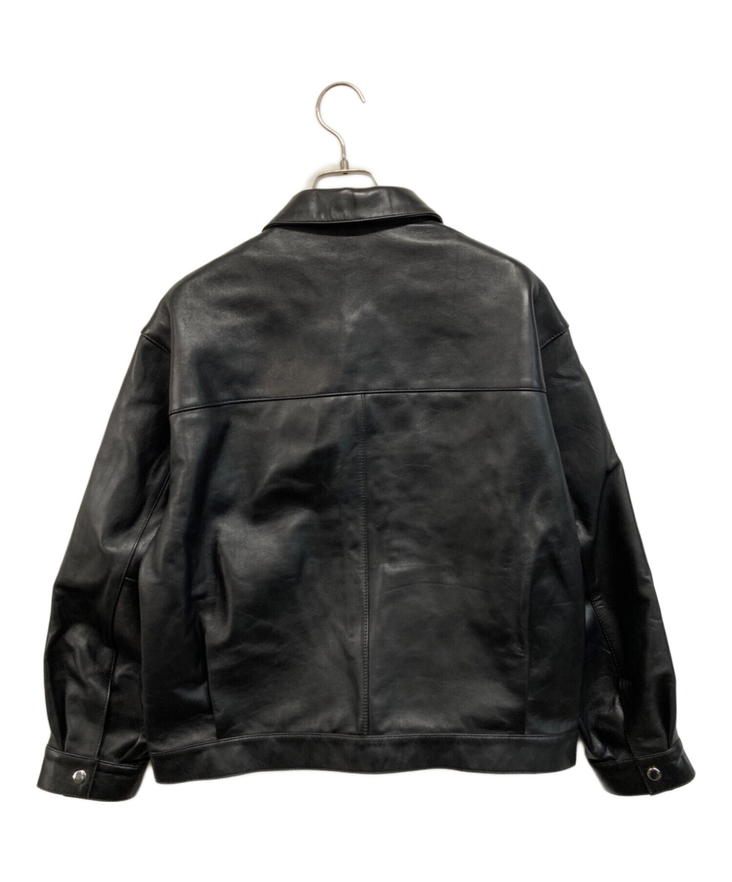 美品 BEAUTY&YOUTH セミベジタブル レザートラッカーJKT 羊革 BEAUTY&YOUTH UNITED ARROWS｜セミベジタブル レザー トラッカー