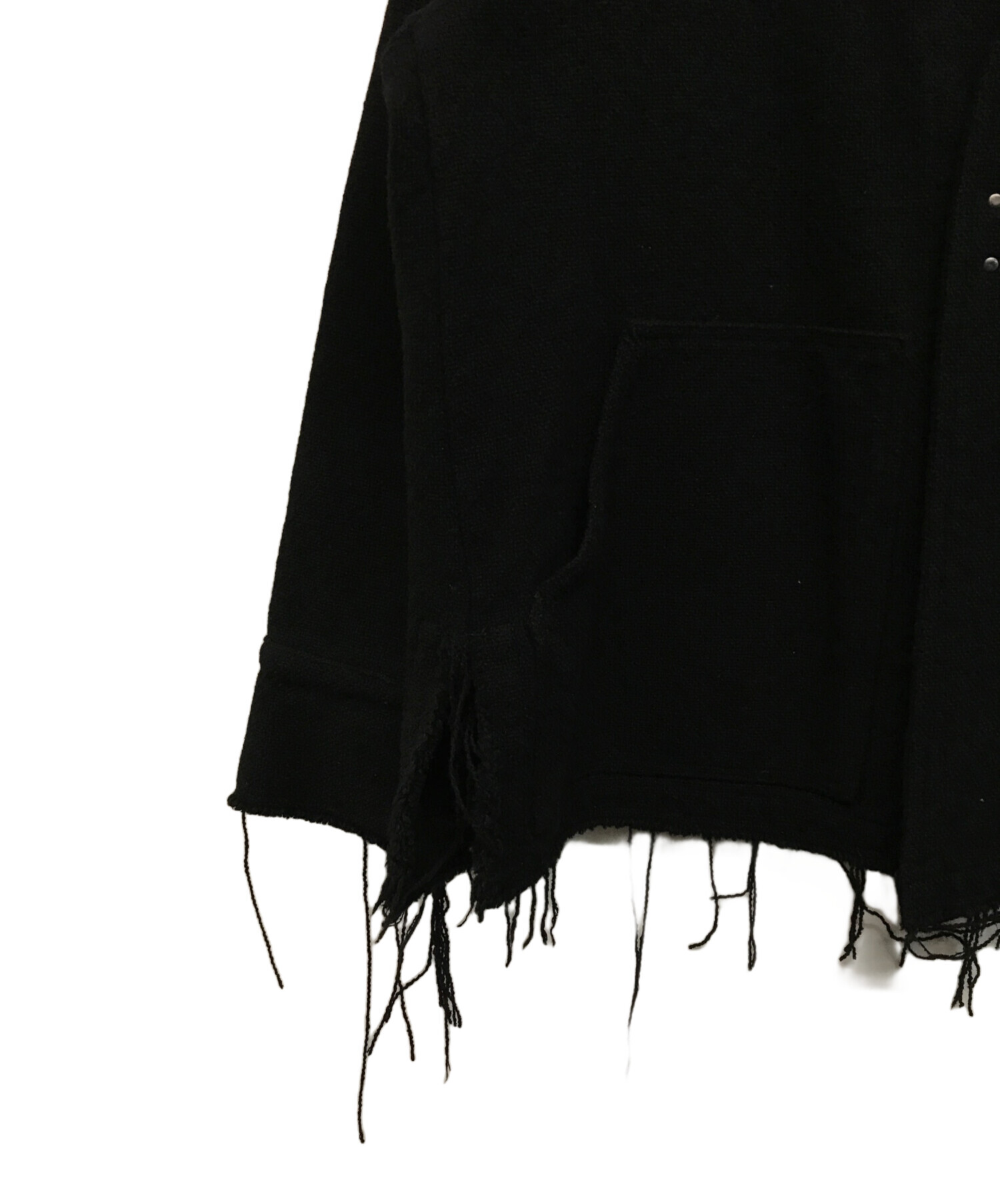 中古・古着通販】ANCELLM (アンセルム) W/S COLLARLESS JACKET(カラー