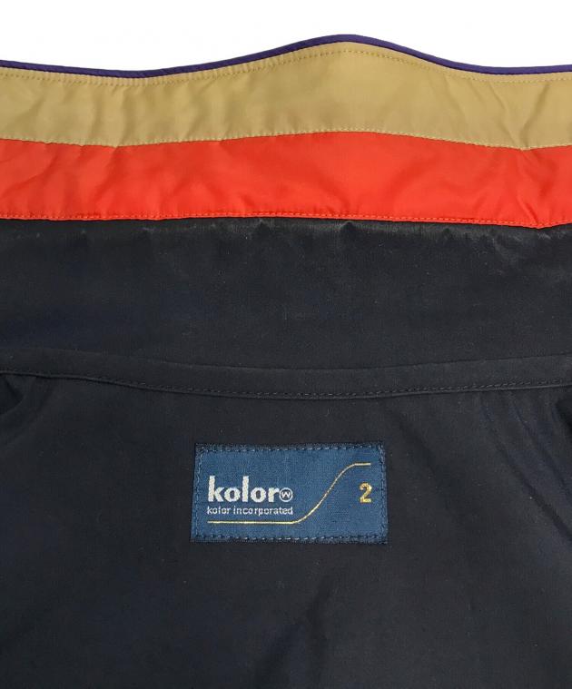 中古・古着通販】KOLOR (カラー) 短丈ブルゾン マルチカラー 中古・古着通販】KOLOR (カラー) 短丈ブルゾン マルチカラー