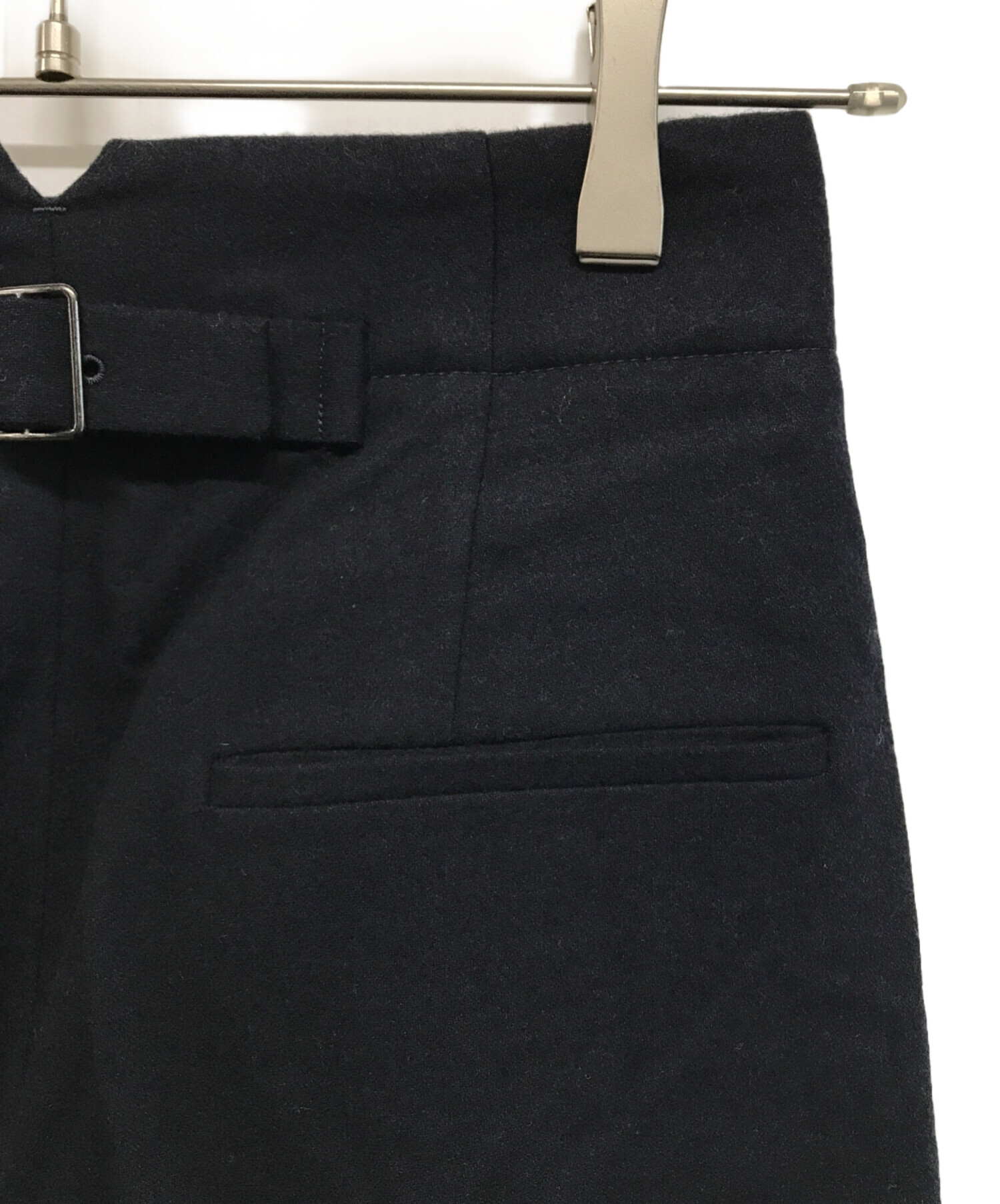 中古・古着通販】EBURE (エブール) ウールカシミヤポプリンパンツ