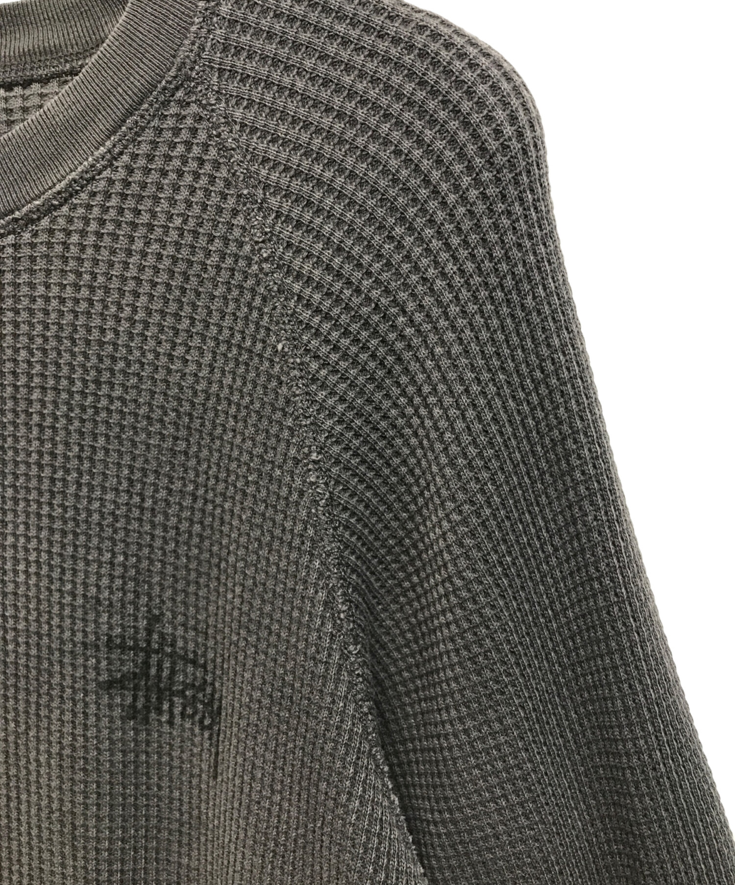 中古・古着通販】stussy (ステューシー) Raglan Thermal L/S Crew 