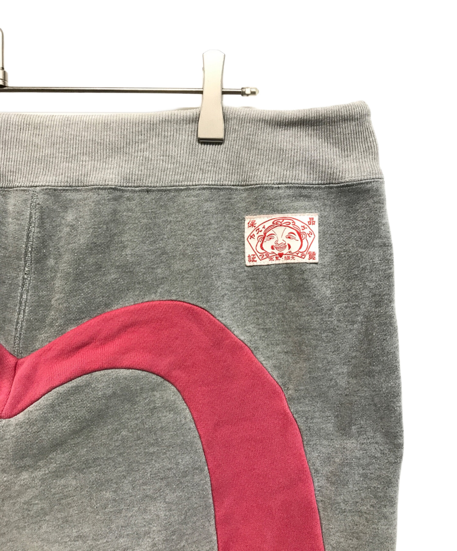 中古・古着通販】EVISU (エヴィス) スウェットパンツ グレー×ピンク