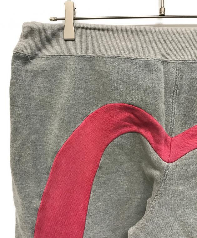 中古・古着通販】EVISU (エヴィス) スウェットパンツ グレー×ピンク