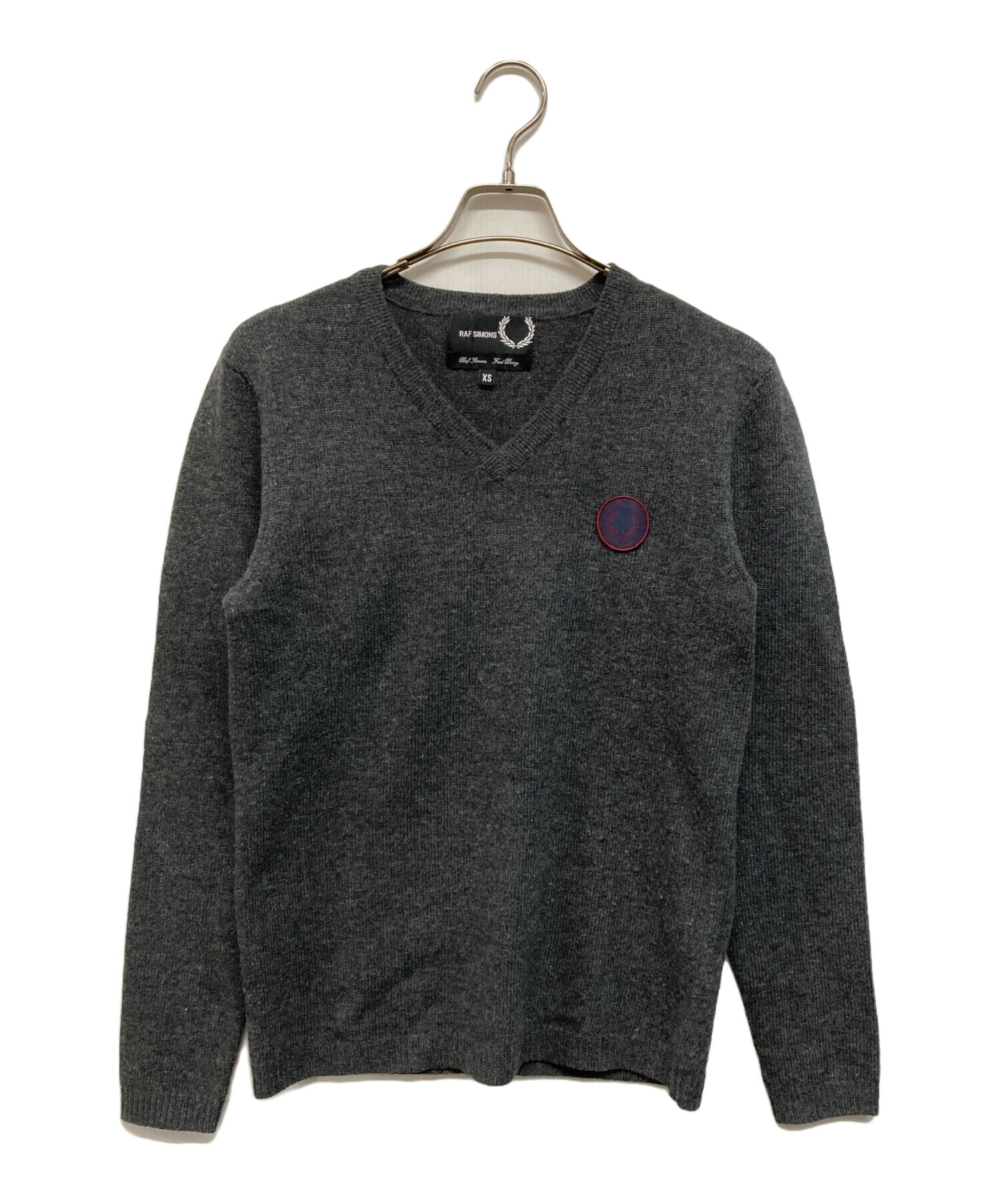 RAF SIMONSラフシモンズFRED PERRY フレッドペリー　ニット 中古・古着通販】RAF SIMONS (ラフシモンズ) FRED PERRY (フレッド