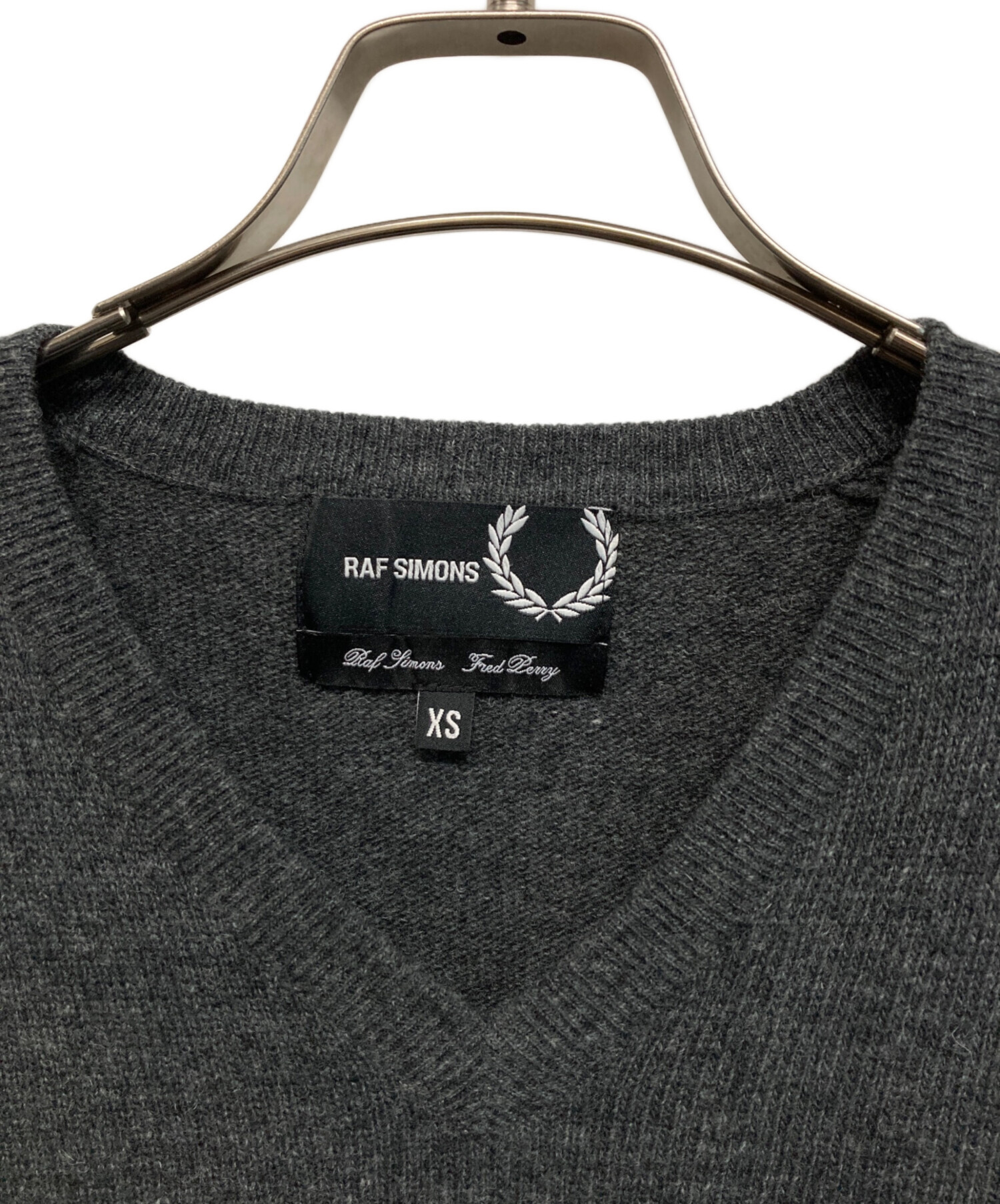RAF SIMONSラフシモンズFRED PERRY フレッドペリー　ニット 中古・古着通販】RAF SIMONS (ラフシモンズ) FRED PERRY (フレッド