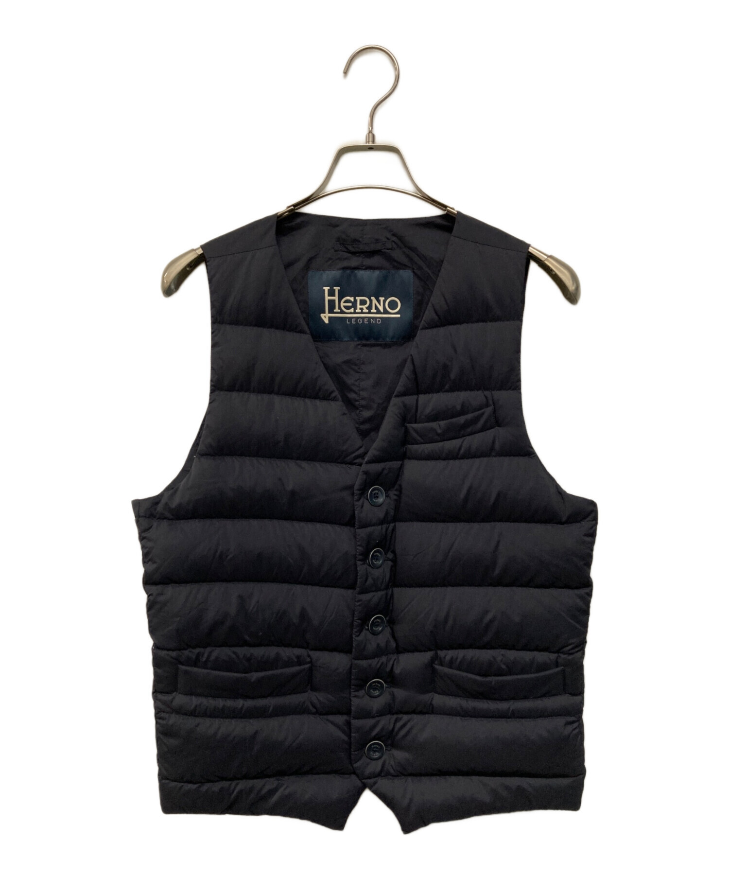 中古・古着通販】HERNO (ヘルノ) ダウンジレ ダウンベスト ネイビー