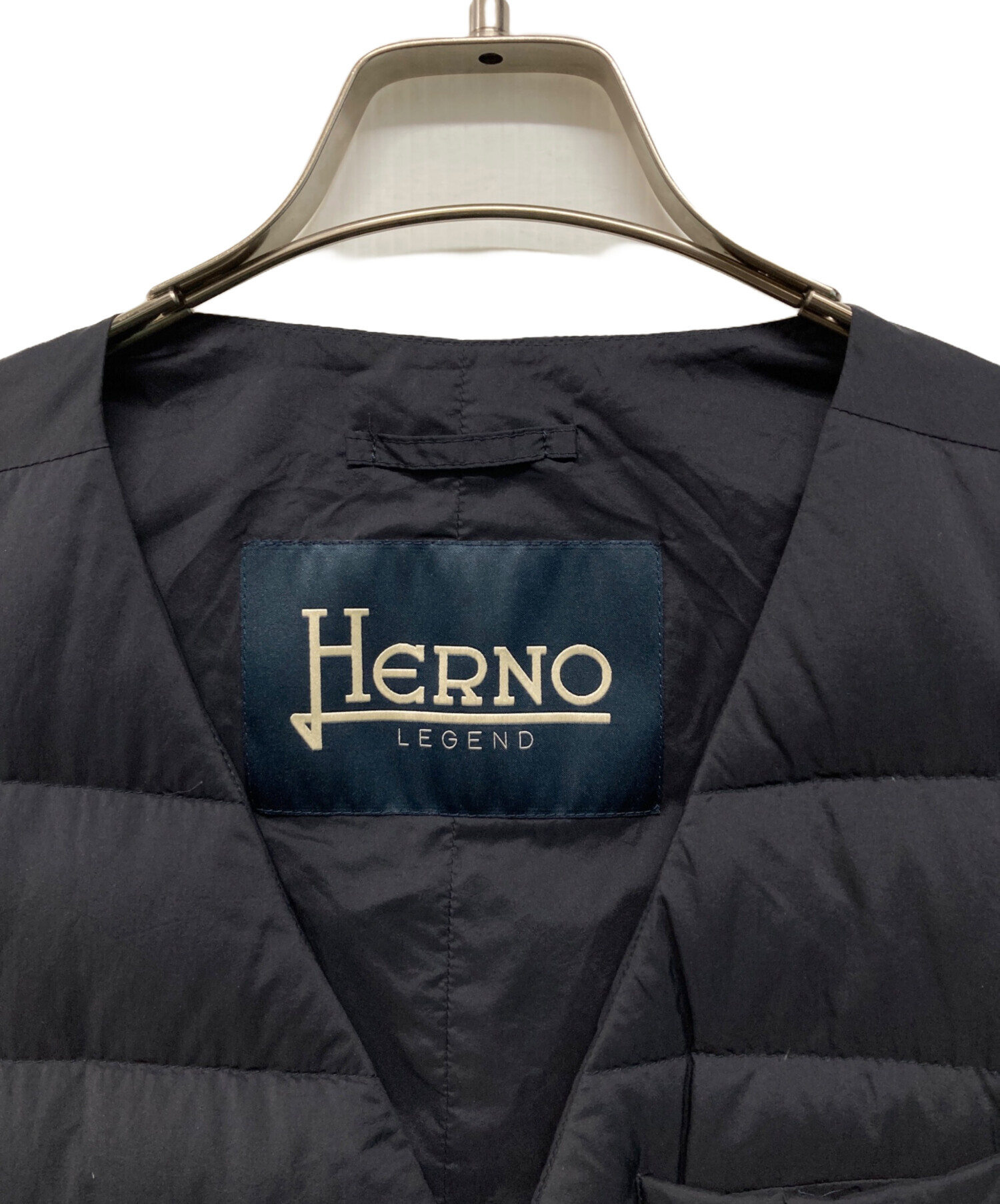 中古・古着通販】HERNO (ヘルノ) ダウンジレ ダウンベスト ネイビー