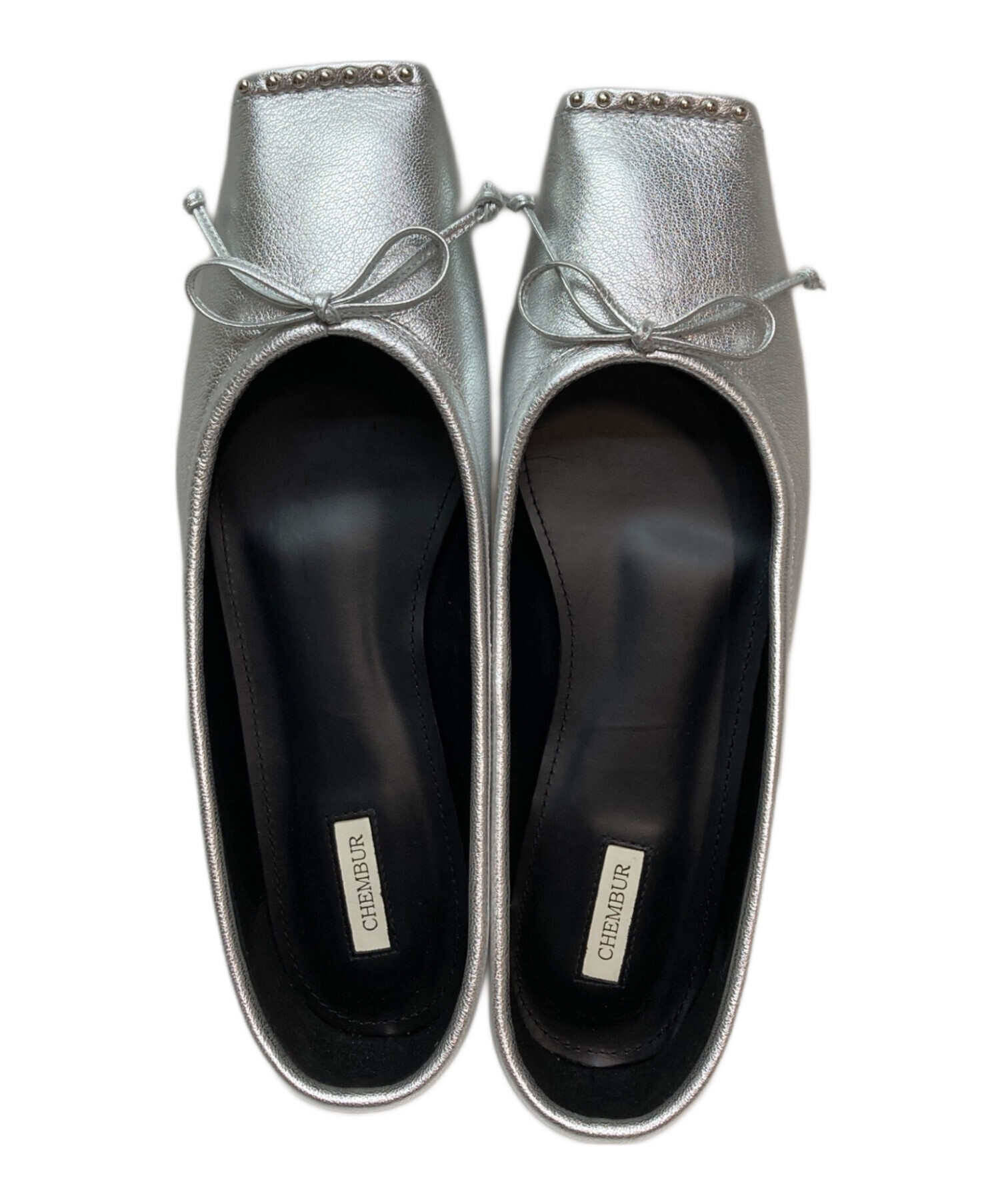 CHEMBUR /チェンバー　新品　STUDS BALLET シューズ　37 CHEMBUR - CHEMBUR / チェンバー | スタッズ付きスクエアトゥバレエ