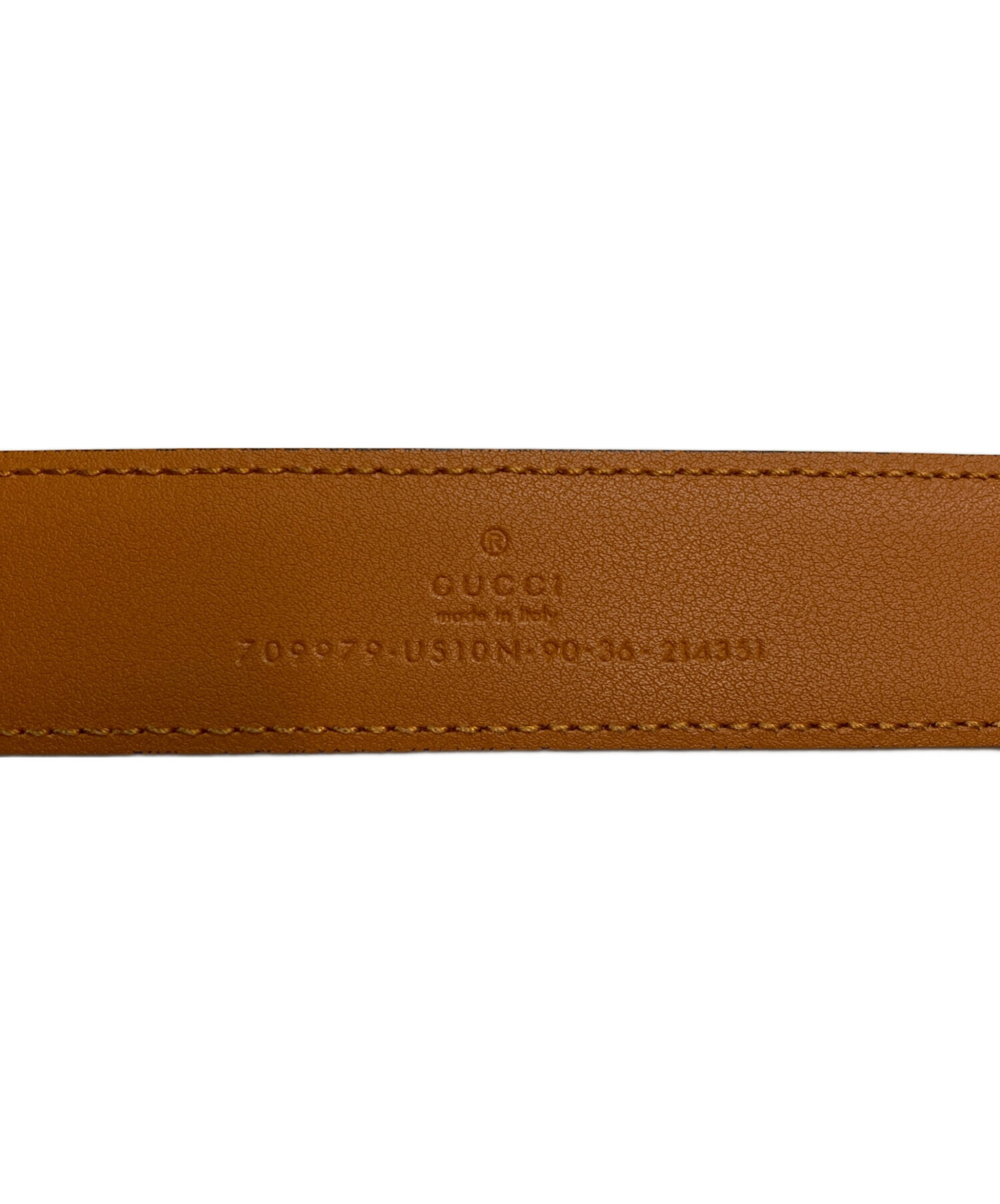 中古・古着通販】GUCCI (グッチ) ラワーバックル ベルトレザーベルト