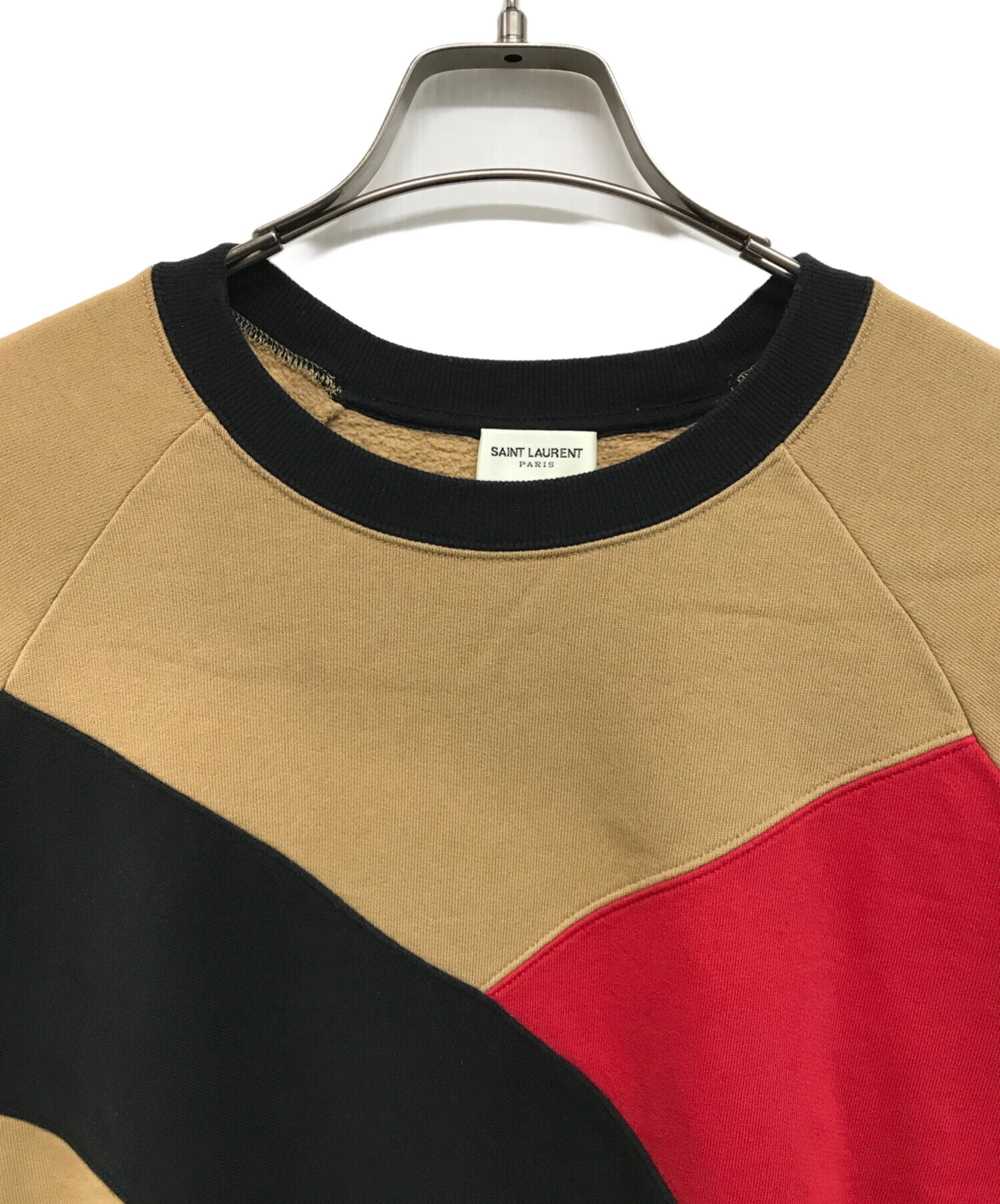 サンローランパリ パイピングデザインクルーネックスウェット XS 中古・古着通販】Saint Laurent Paris (サンローランパリ) クルー