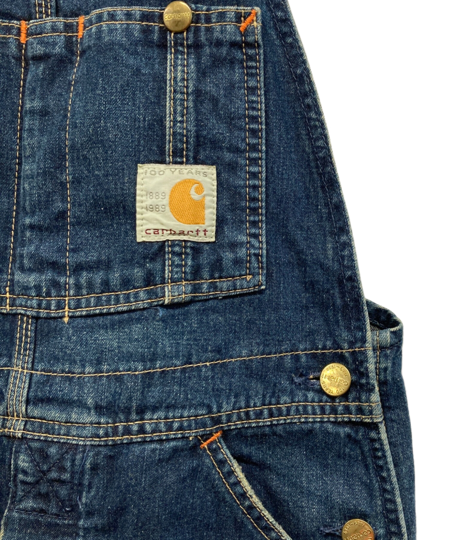 中古・古着通販】CarHartt (カーハート) デニムオーバーオール