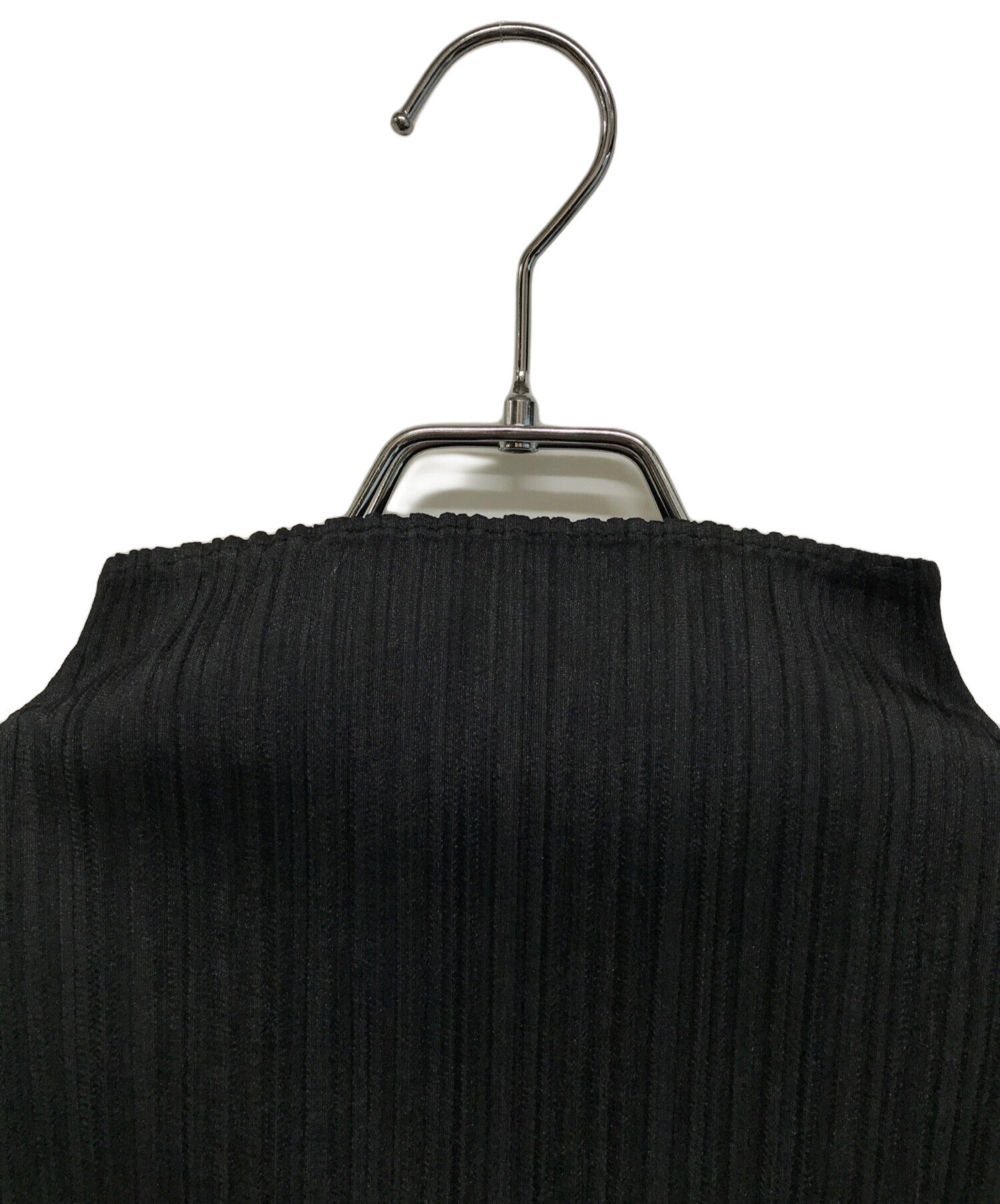 プリーツプリーズpleats pleaseハイネックミスト半袖 ブラック 中古・古着通販】PLEATS PLEASE (プリーツプリーズ) 半袖ハイネック