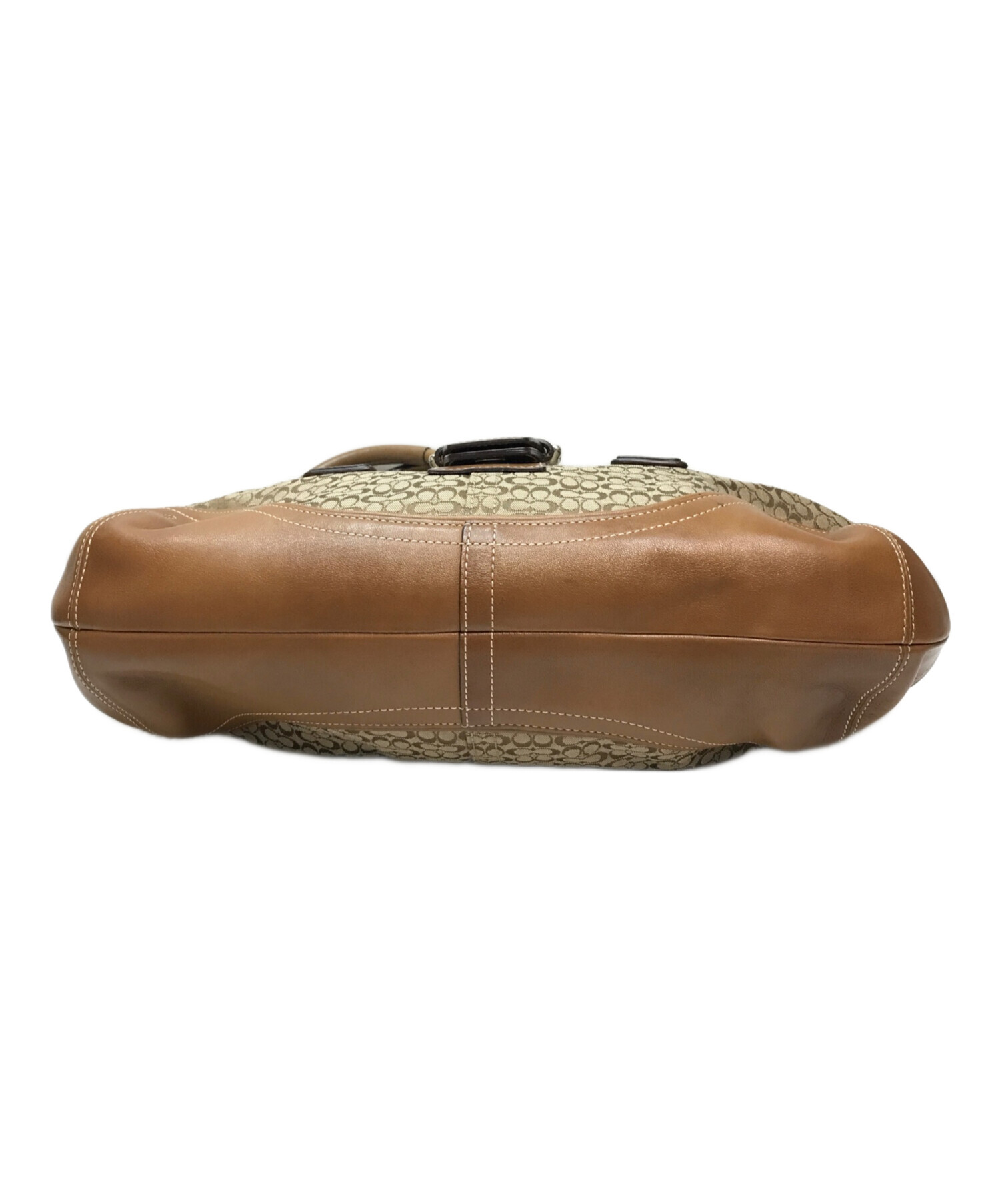 中古・古着通販】COACH (コーチ) ソーホー ミニシグネチャー ブラウン