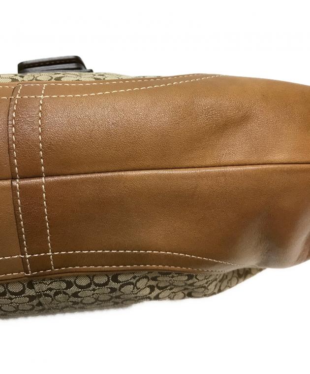 中古・古着通販】COACH (コーチ) ソーホー ミニシグネチャー ブラウン