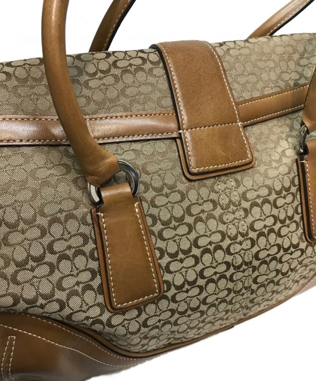 中古・古着通販】COACH (コーチ) ソーホー ミニシグネチャー ブラウン