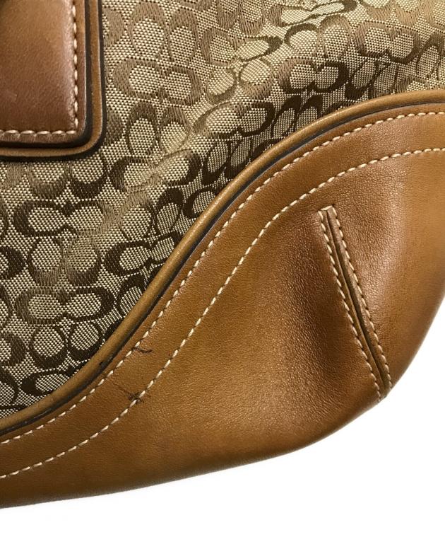 中古・古着通販】COACH (コーチ) ソーホー ミニシグネチャー ブラウン