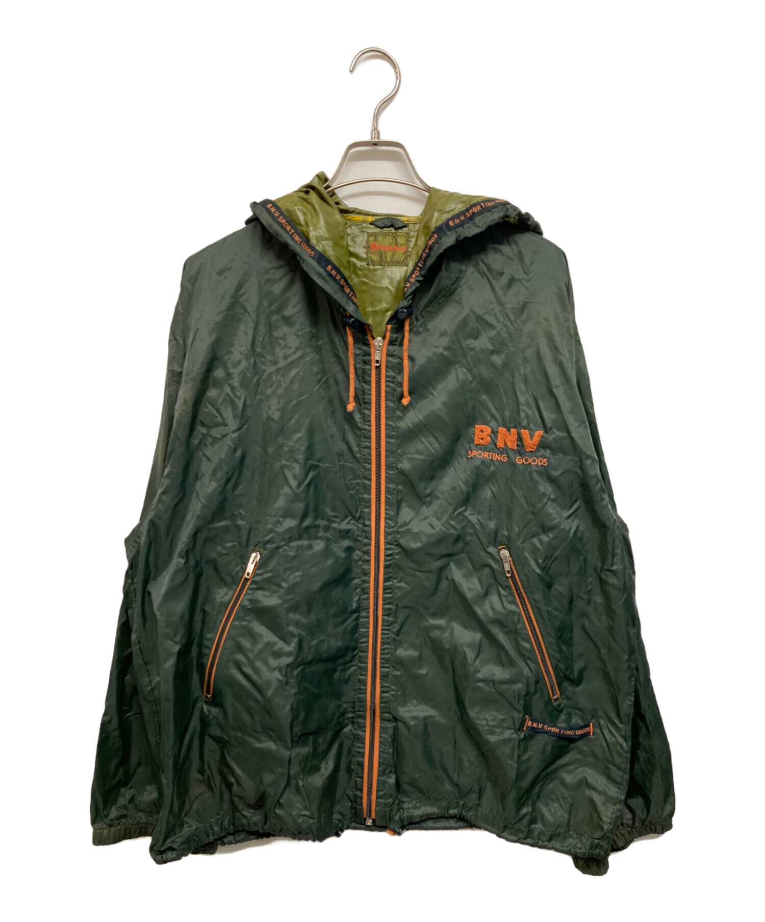 中古・古着通販】BONEVILLE (ボンネビル) EMBROIDERED ZIPUP NYLON