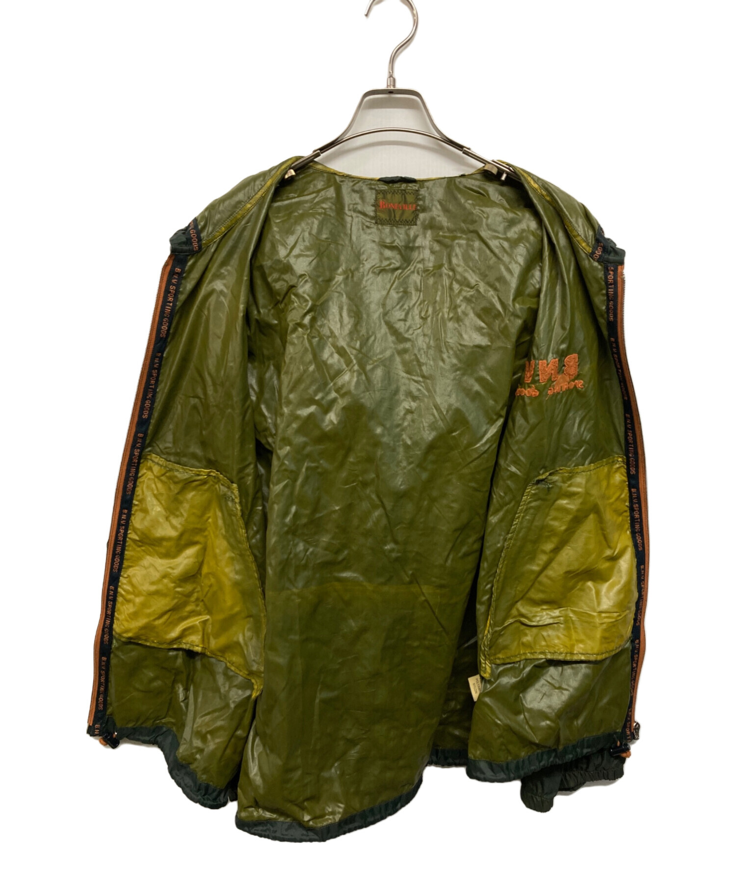boneville(ボンネビル) メンズ アウター ジャケット 中古・古着通販】BONEVILLE (ボンネビル) EMBROIDERED ZIPUP NYLON