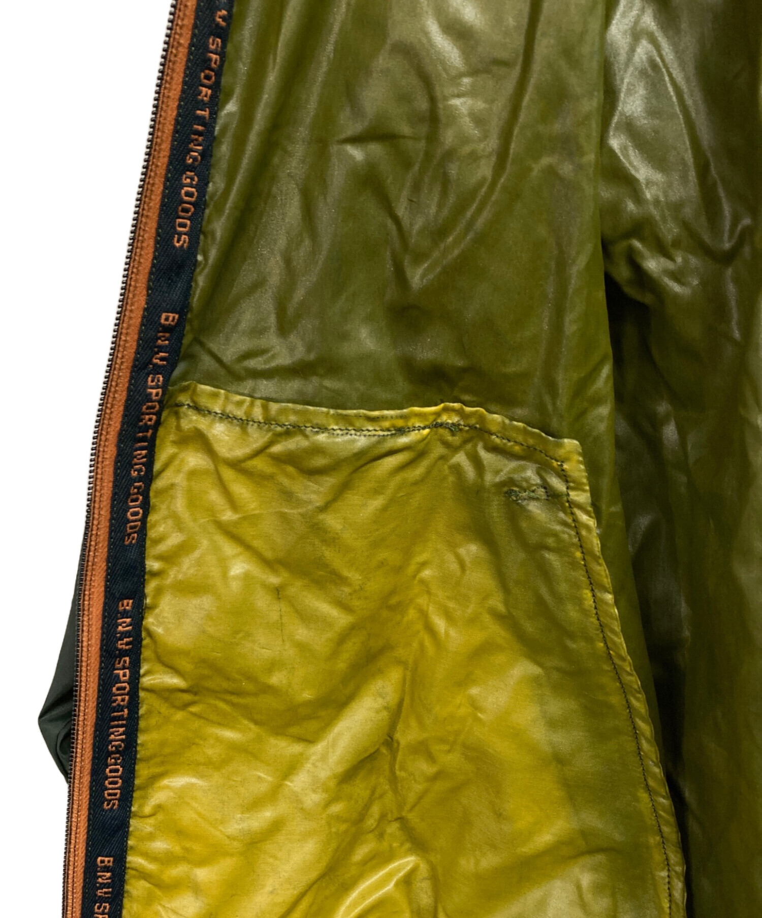 中古・古着通販】BONEVILLE (ボンネビル) EMBROIDERED ZIPUP NYLON