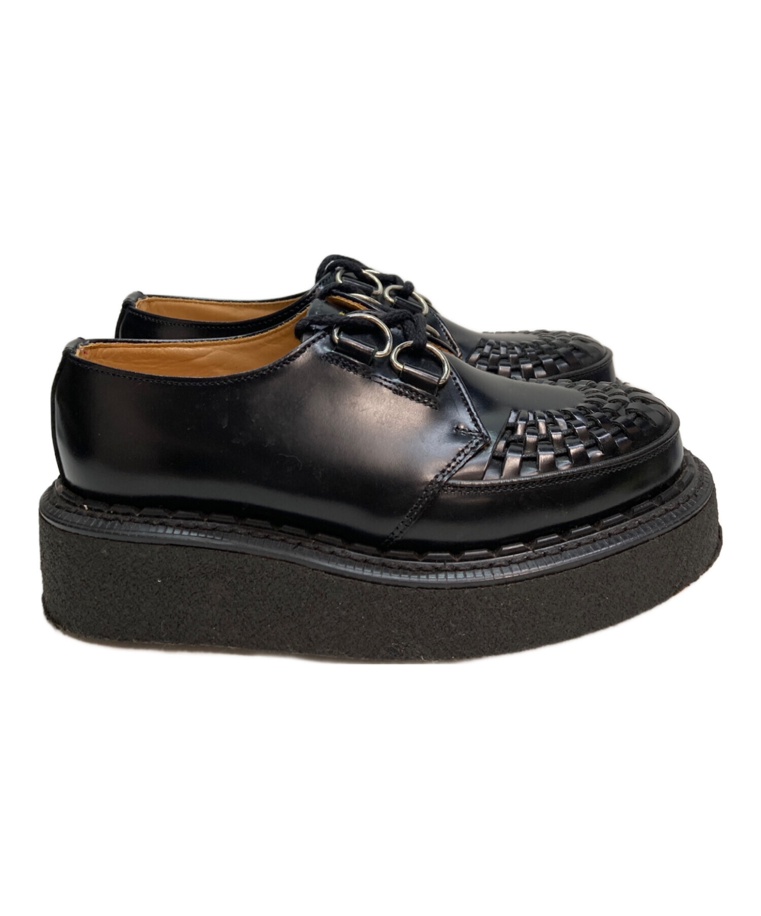 靴 CASH CA X E COX D-RING GIBSON BROW 中古・古着通販】GEORGE COX (ジョージコックス) D RING GIBSON レザー