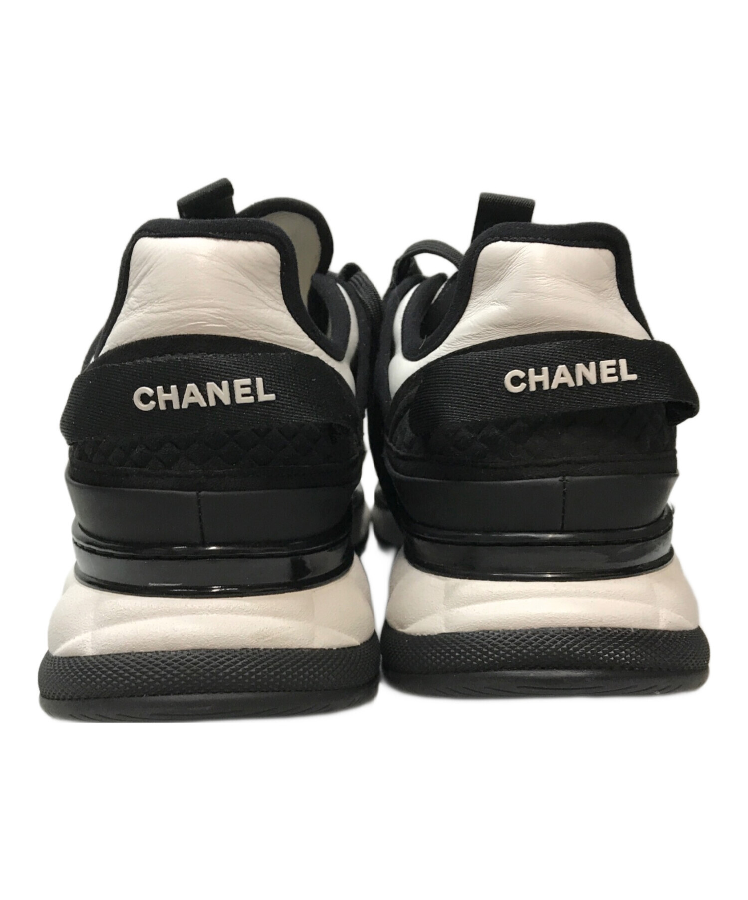 中古・古着通販】CHANEL (シャネル) レザー×ファブリック スニーカー
