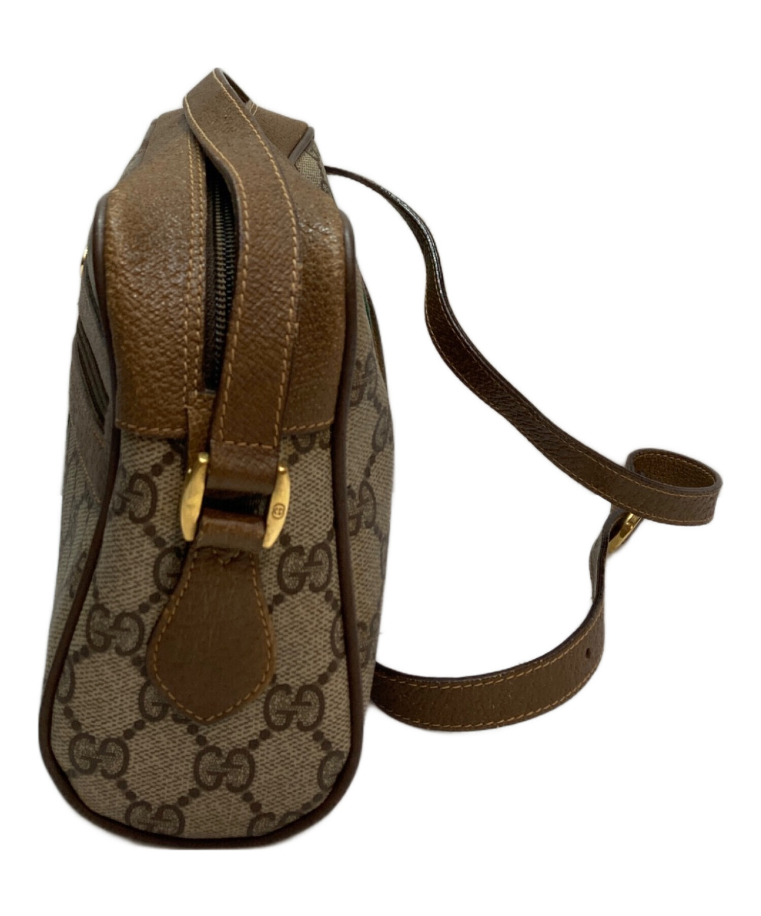 GUCCI グッチ ショルダーバッグ  茶 【古着】【中古】【送料無料】 中古・古着通販】GUCCI (グッチ) ショルダーバッグ ブラウン｜ブランド