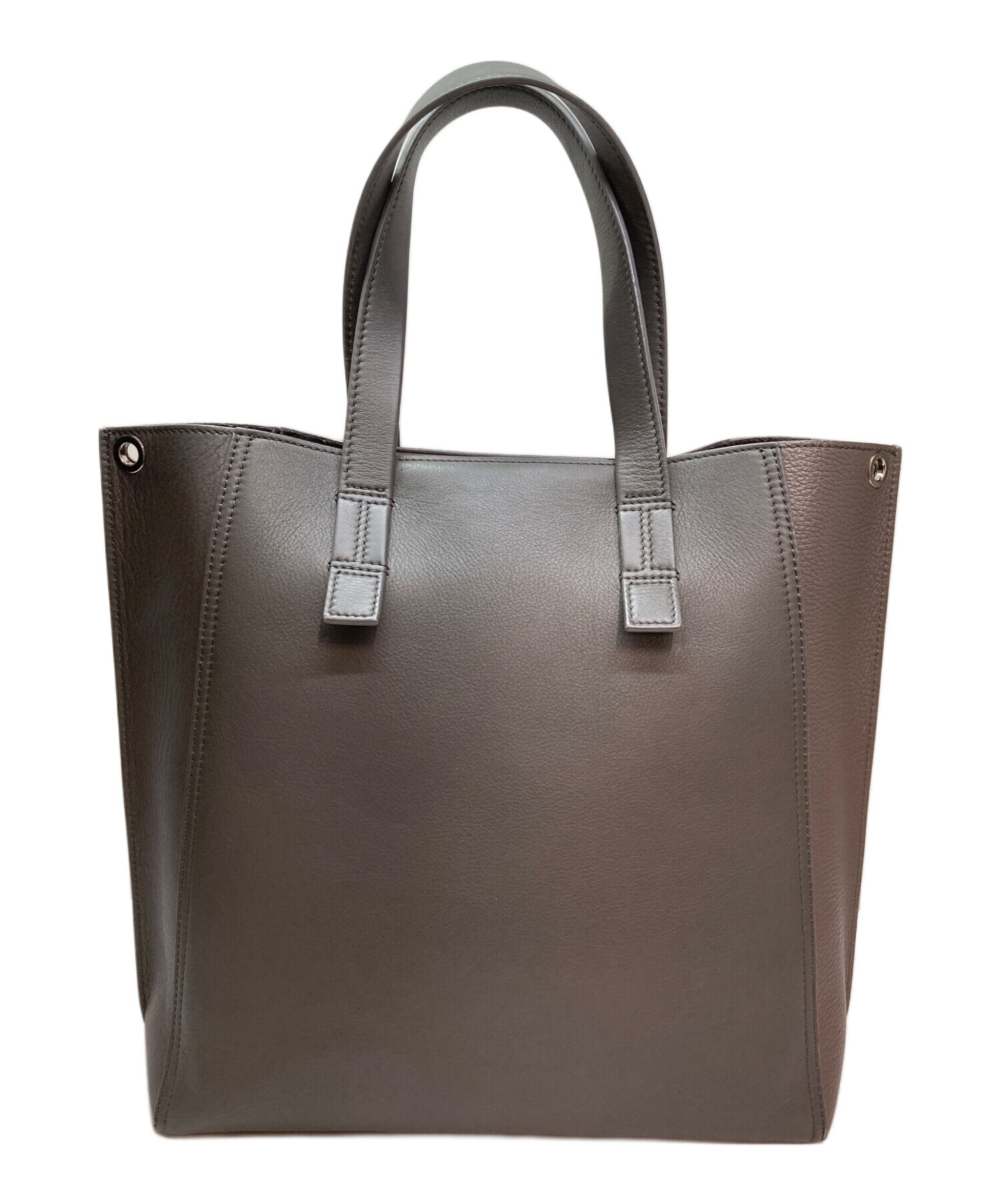 【新品タグ付き】ランバンコレクション　トートバッグ　レザー　キャンバス　グレー 中古・古着通販】LANVIN COLLECTION (ランバンコレクション) 2WAY