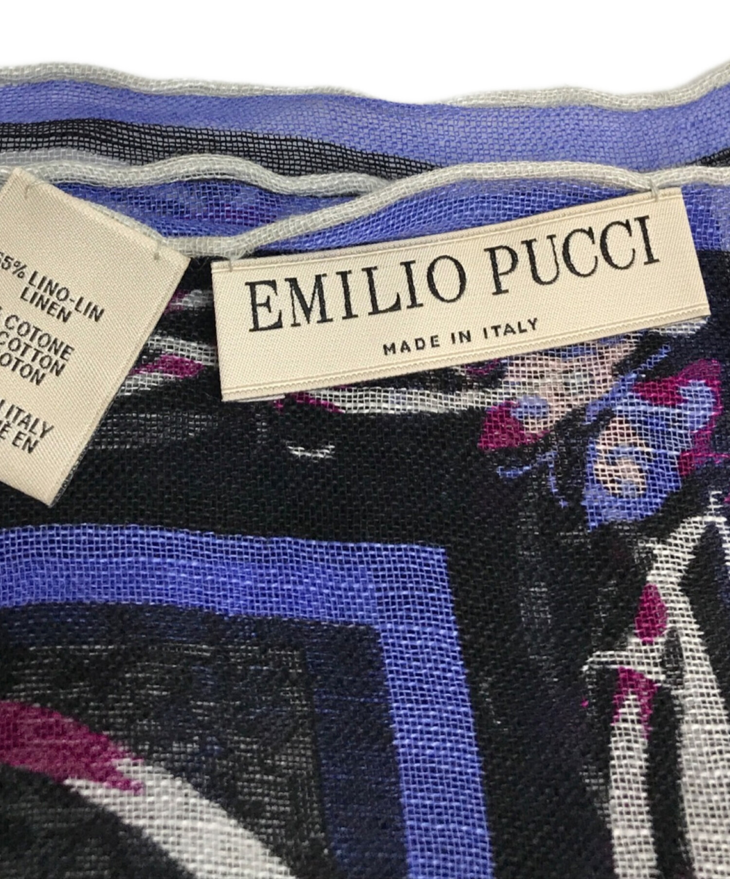 中古・古着通販】Emilio Pucci (エミリオ プッチ) リネンコットン大判