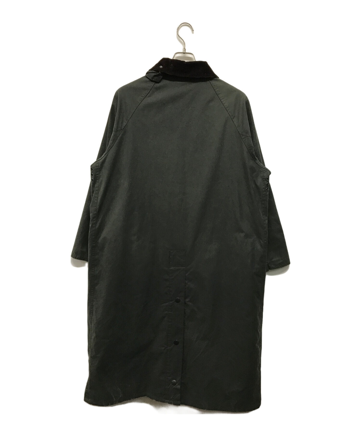 （美品）Barbour OVERSIZE WAX BURGHLEY 38 黒 中古・古着通販】Barbour (バブアー) オーバーサイズBURGHLEY バーレ