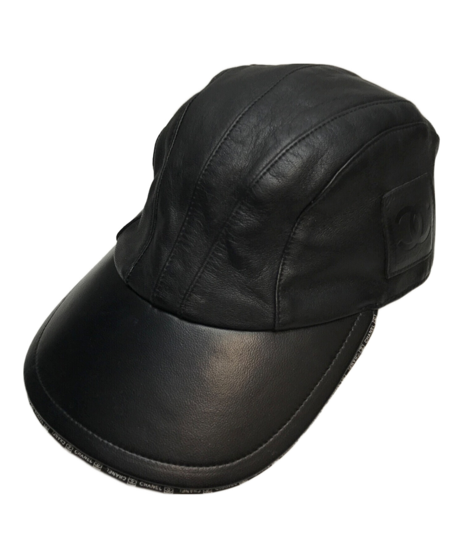 中古・古着通販】CHANEL (シャネル) ラムスキンココマークキャップ