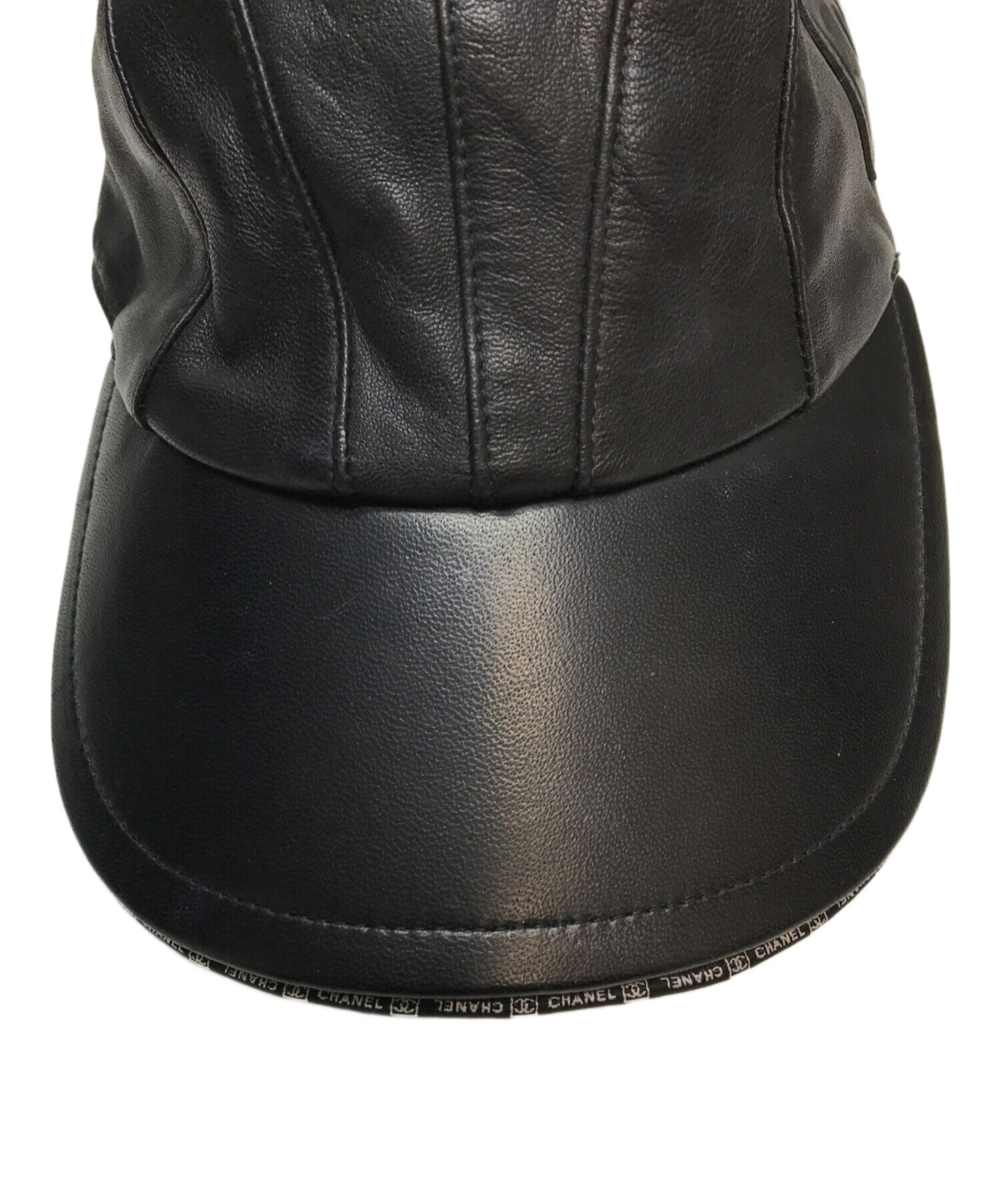 中古・古着通販】CHANEL (シャネル) ラムスキンココマークキャップ