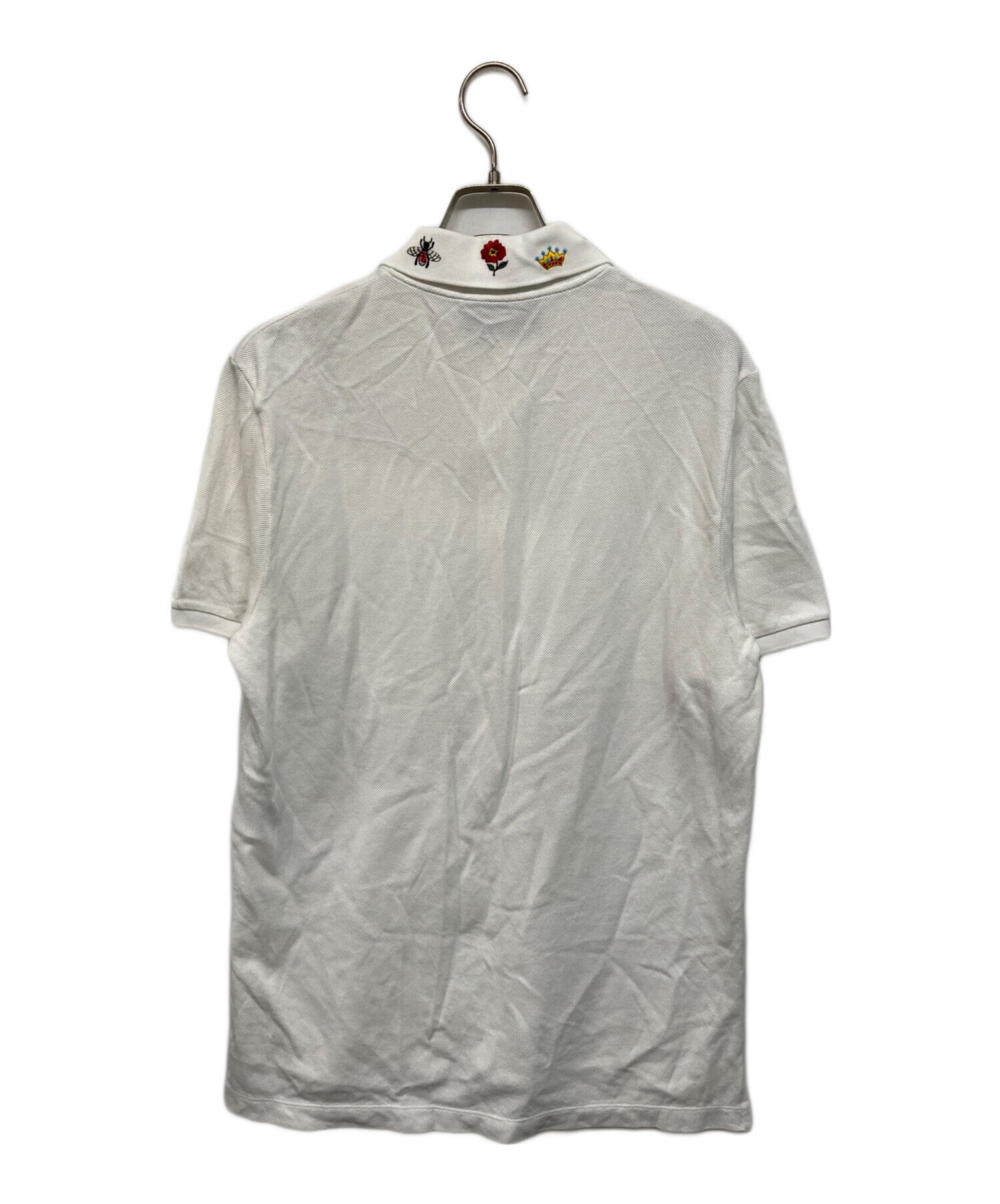 中古・古着通販】GUCCI (グッチ) エンブロイダリーポロシャツ ホワイト