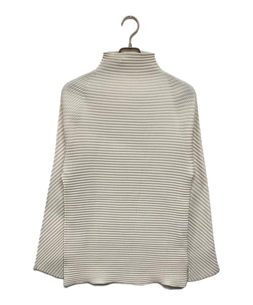 【美品】ISSEY MIYAKE FETE ハイネックカットソー プリーツ M 中古・古着通販】ISSEY MIYAKE FETE (イッセイミヤケフェット