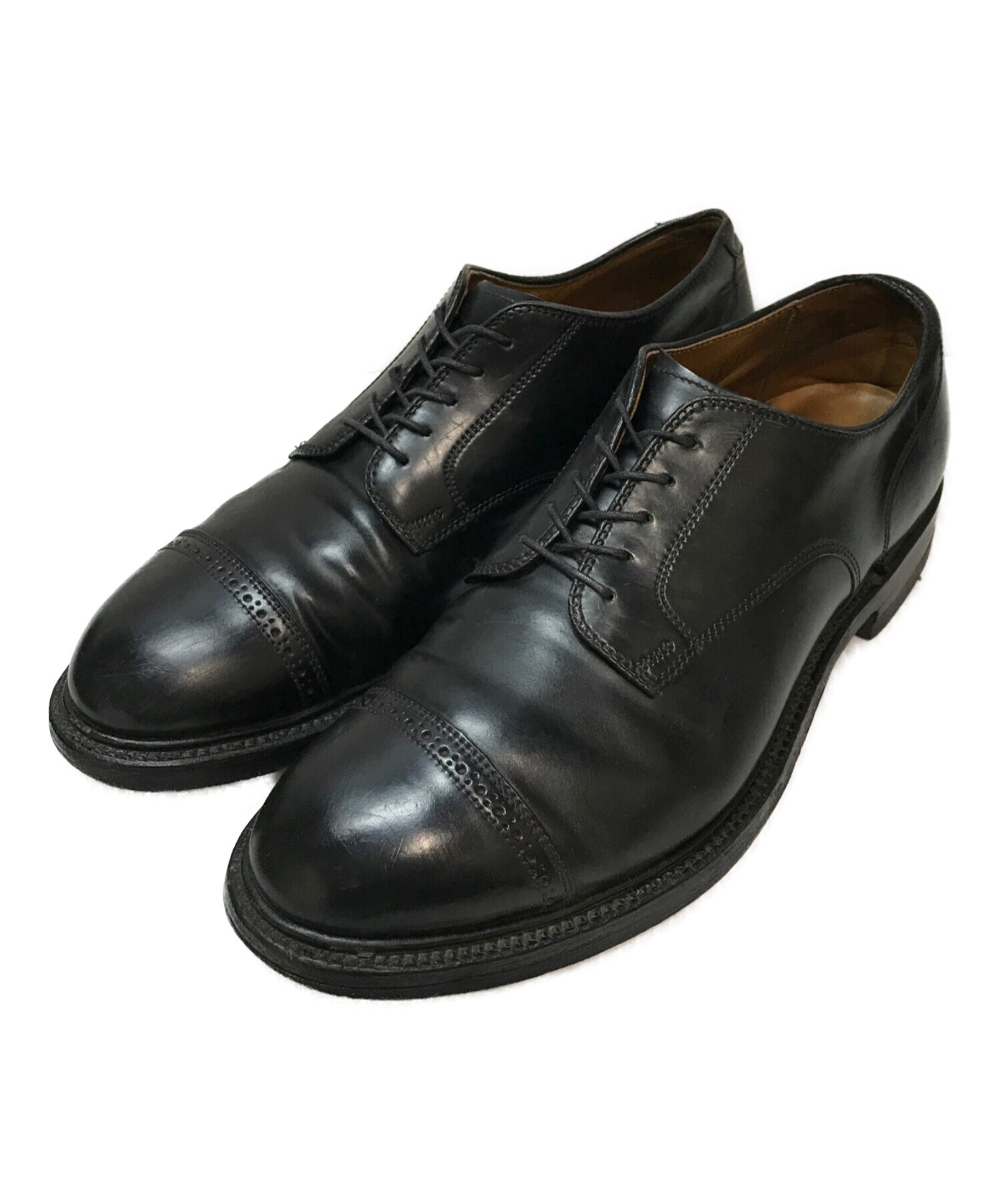 中古・古着通販】ALDEN (オールデン) BLACK CORDOVAN CAP TOE(ブラック
