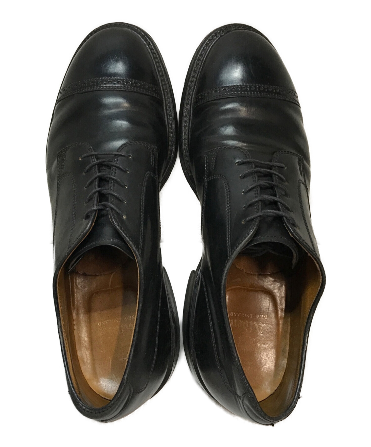 中古・古着通販】ALDEN (オールデン) BLACK CORDOVAN CAP TOE(ブラック