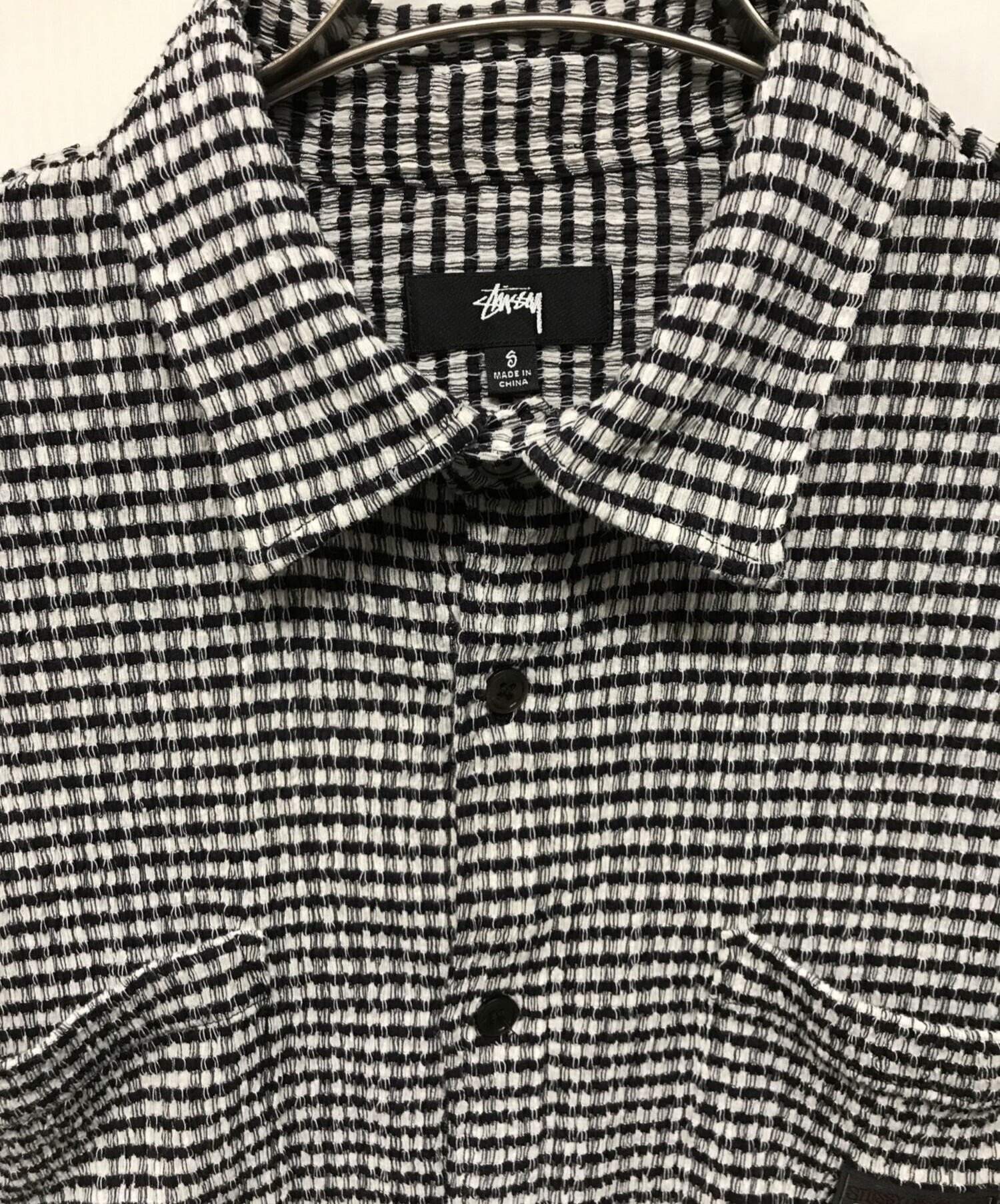 中古・古着通販】stussy (ステューシー) CRINKLED CHECK SS SHIRT