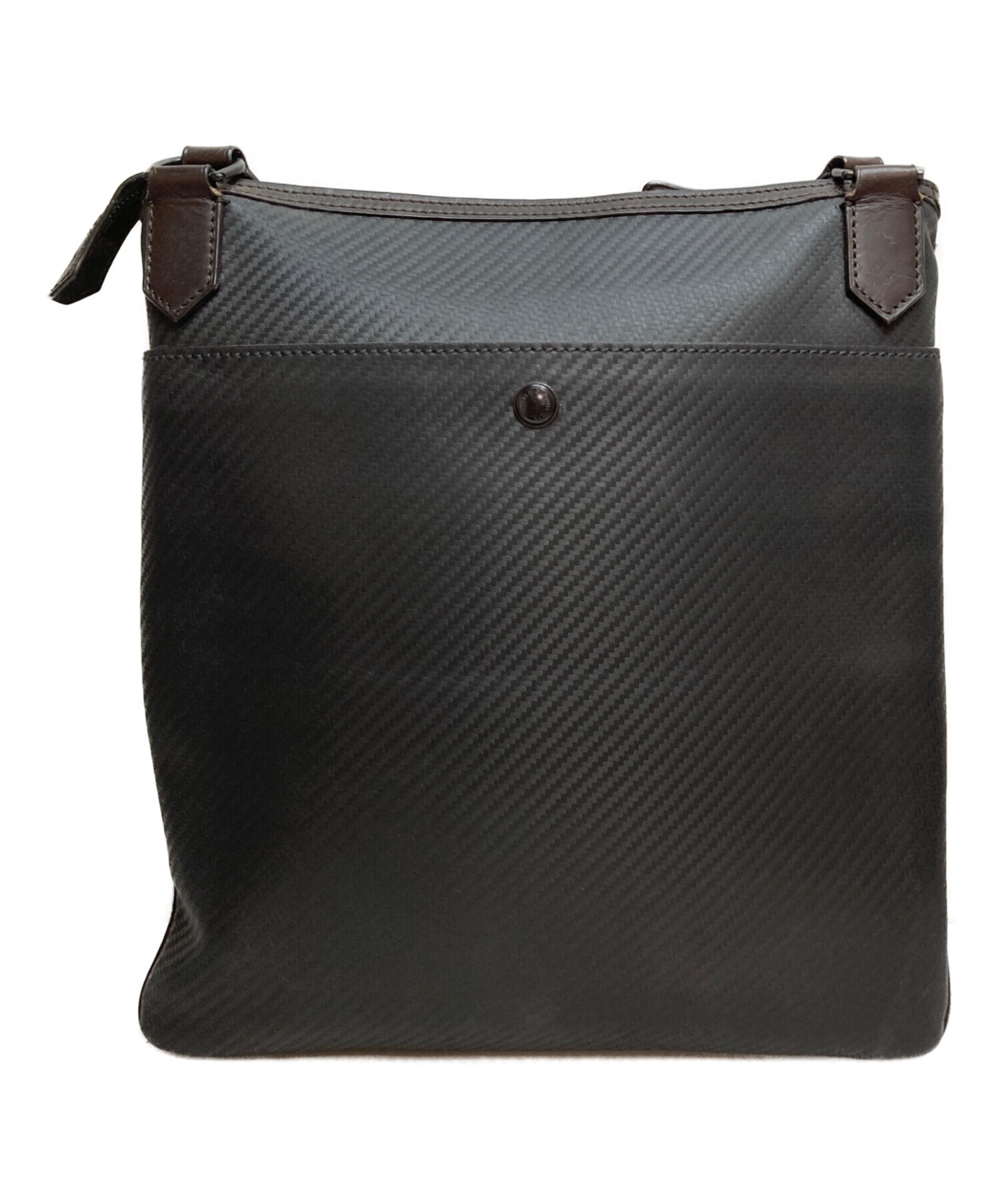 dunhill ダンヒル ボディバッグ カーボン調 ブラック 中古・古着通販】dunhill (ダンヒル) カーボンファイバーショルダー