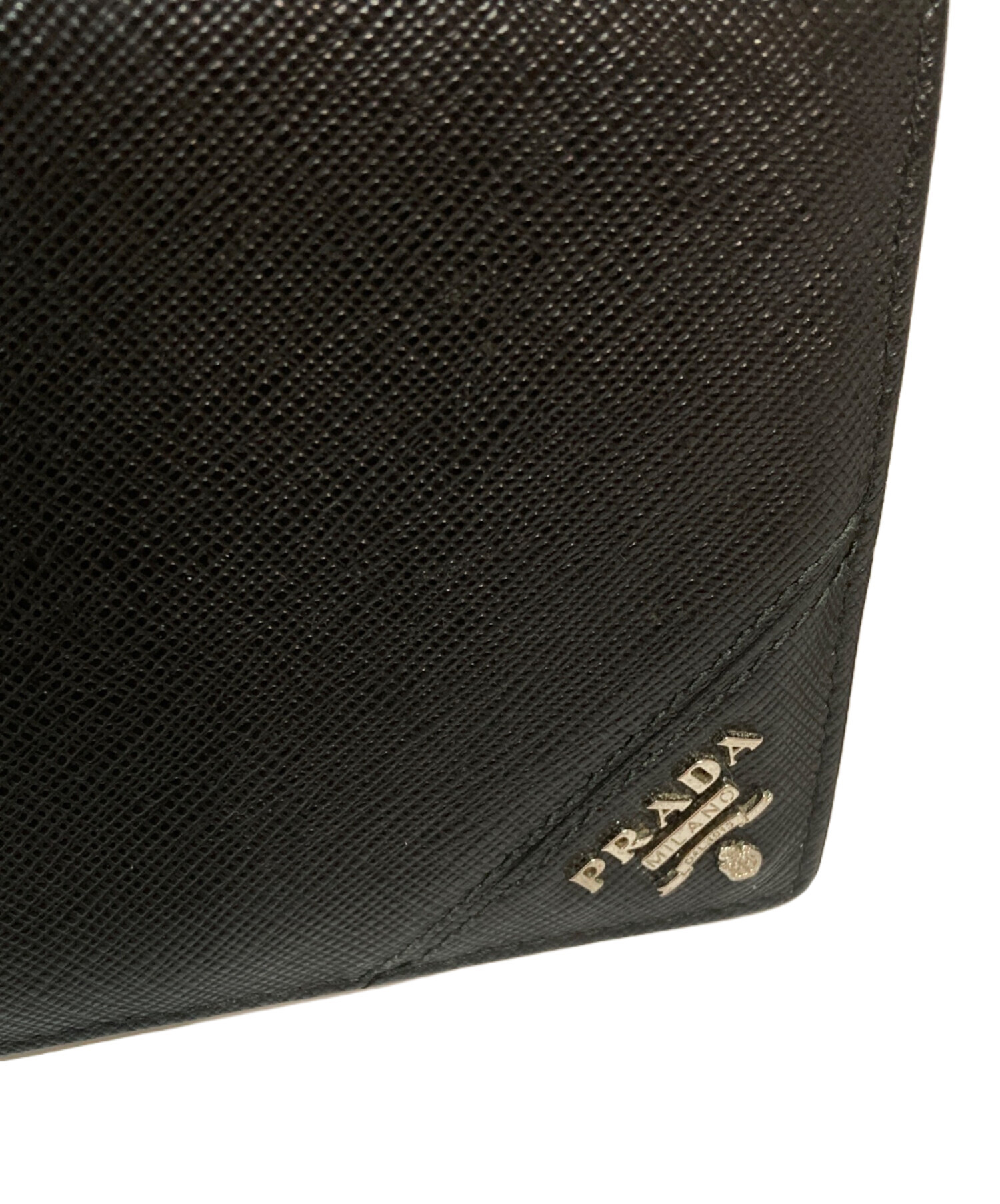 中古・古着通販】PRADA (プラダ) サフィアーノレザーウォレット 二