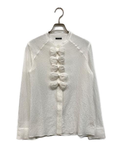 中古・古着通販】LUDLOW (ラドロー) フロントリボンシアサッカーシャツ