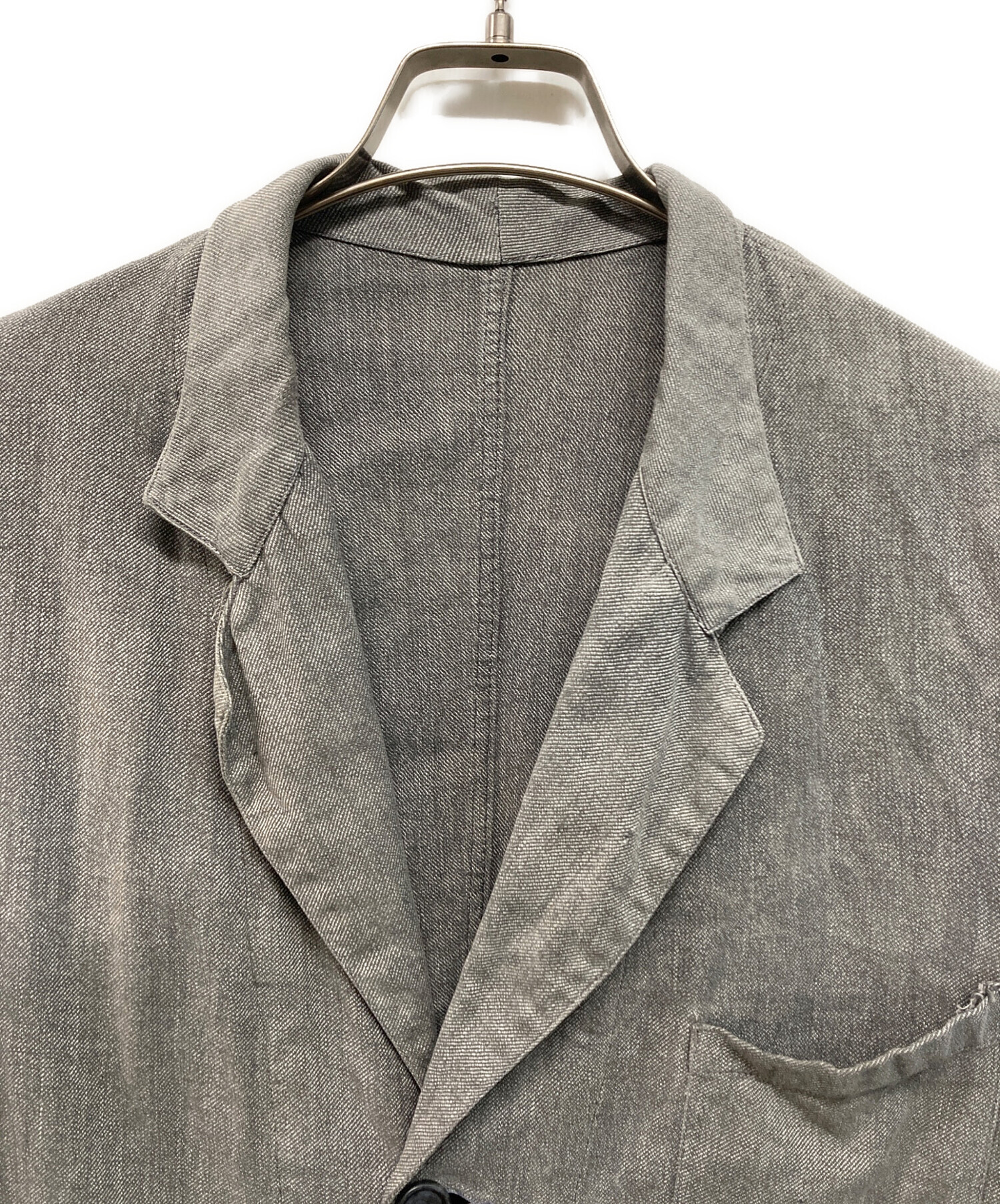 ブラックシャンブレーアトリエジャケット 中古・古着通販】FOR black chambray atlier coat (フォー ブラック