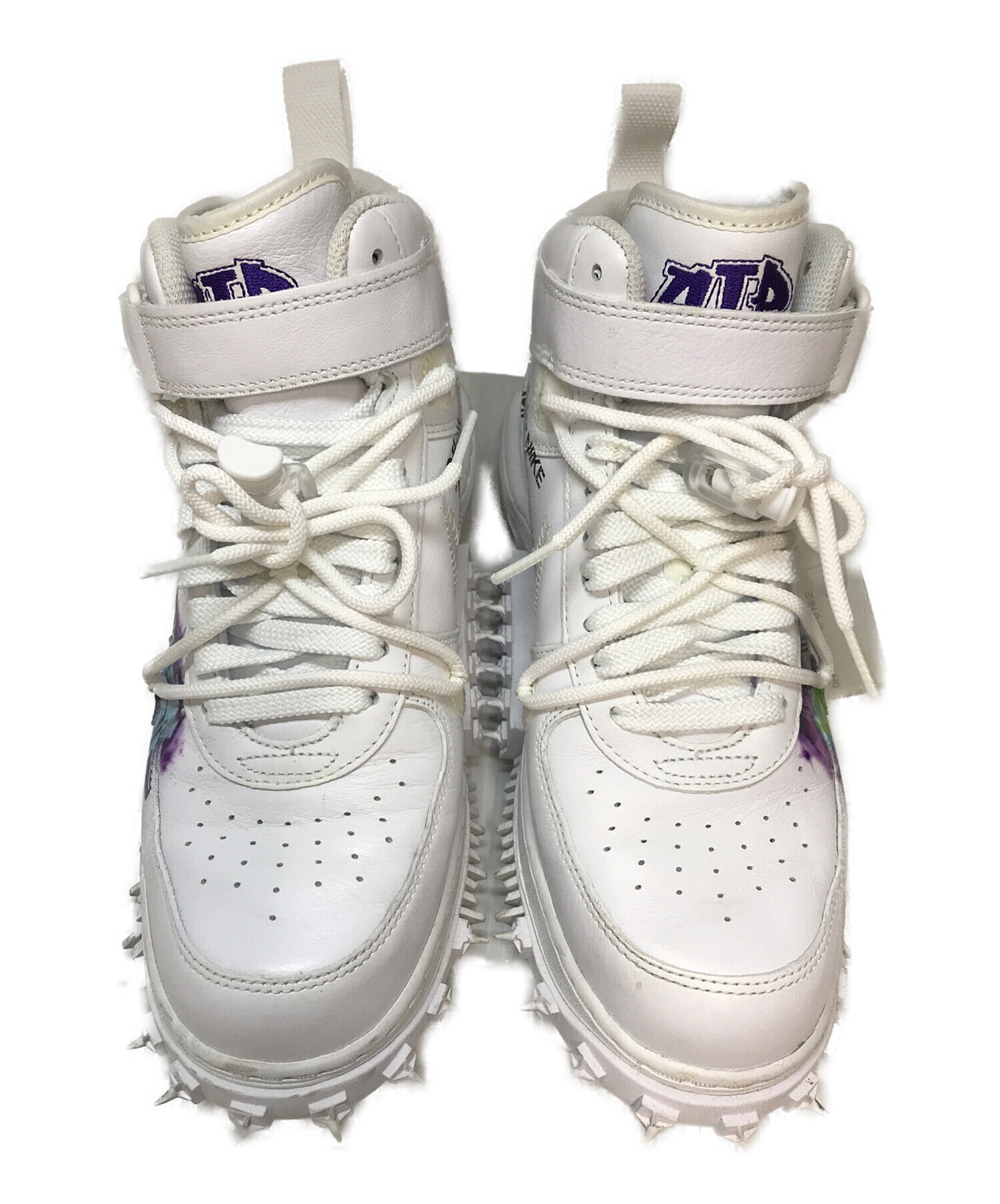 27cm ナイキ エアライナー ウィングチップ ホワイト 中古・古着通販】NIKE (ナイキ) OFFWHITE (オフホワイト) Air Force 1
