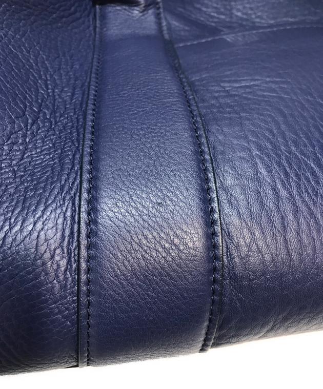 中古・古着通販】HIROFU (ヒロフ) レザートートバッグ ネイビー
