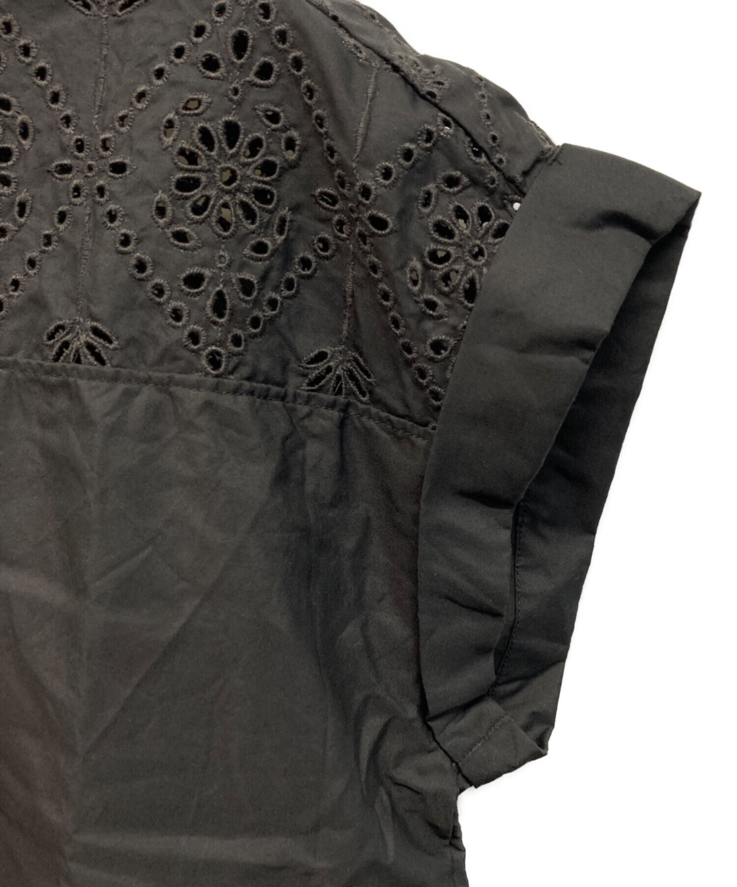中古・古着通販】TICCA (ティッカ) レース フレンチスリーブ シャツ